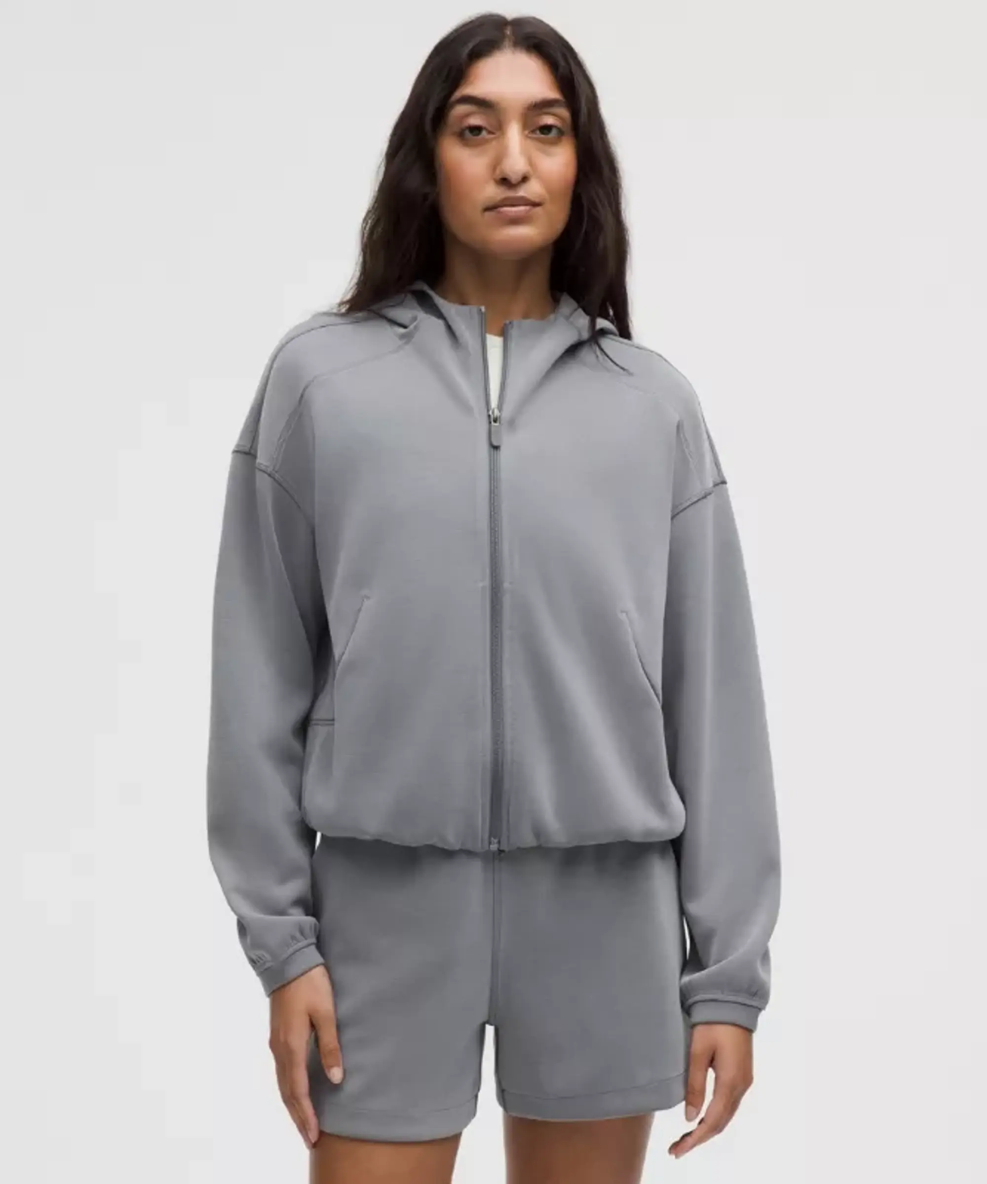 lululemon IE lululemon – Women's Softstreme Full-Zip Hoodie – Color Grey – Size 8