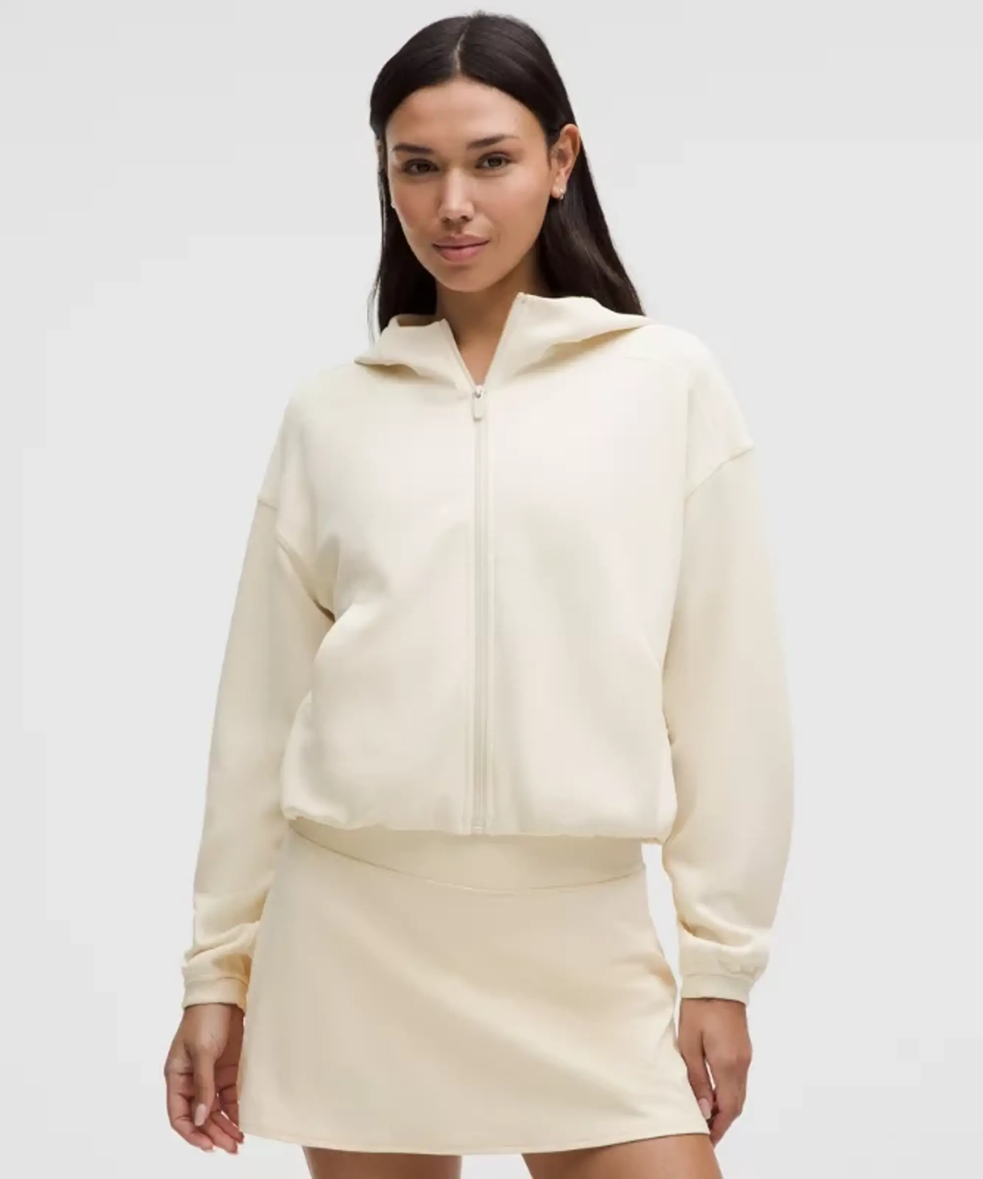 lululemon IE lululemon – Women's Softstreme Full-Zip Hoodie – Color White – Size 8