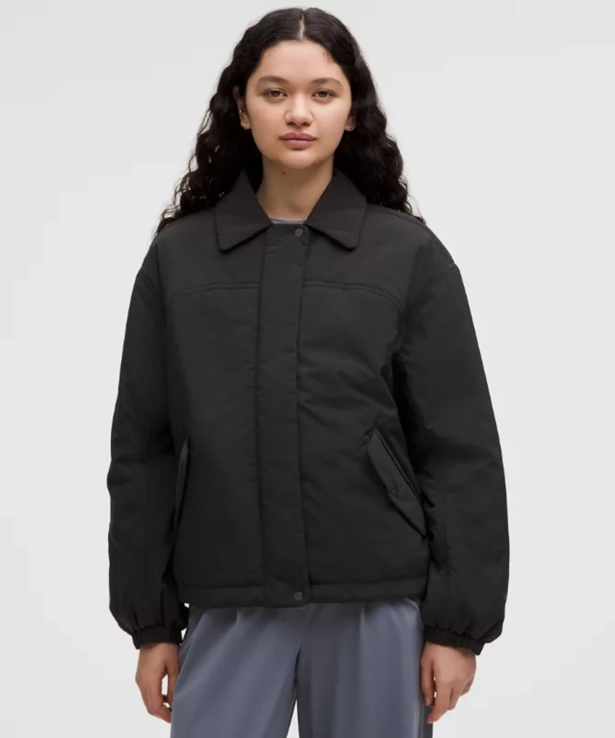 lululemon IE lululemon – Women's Insulated Oversized Collared Jacket – Color Black – Size 3XS