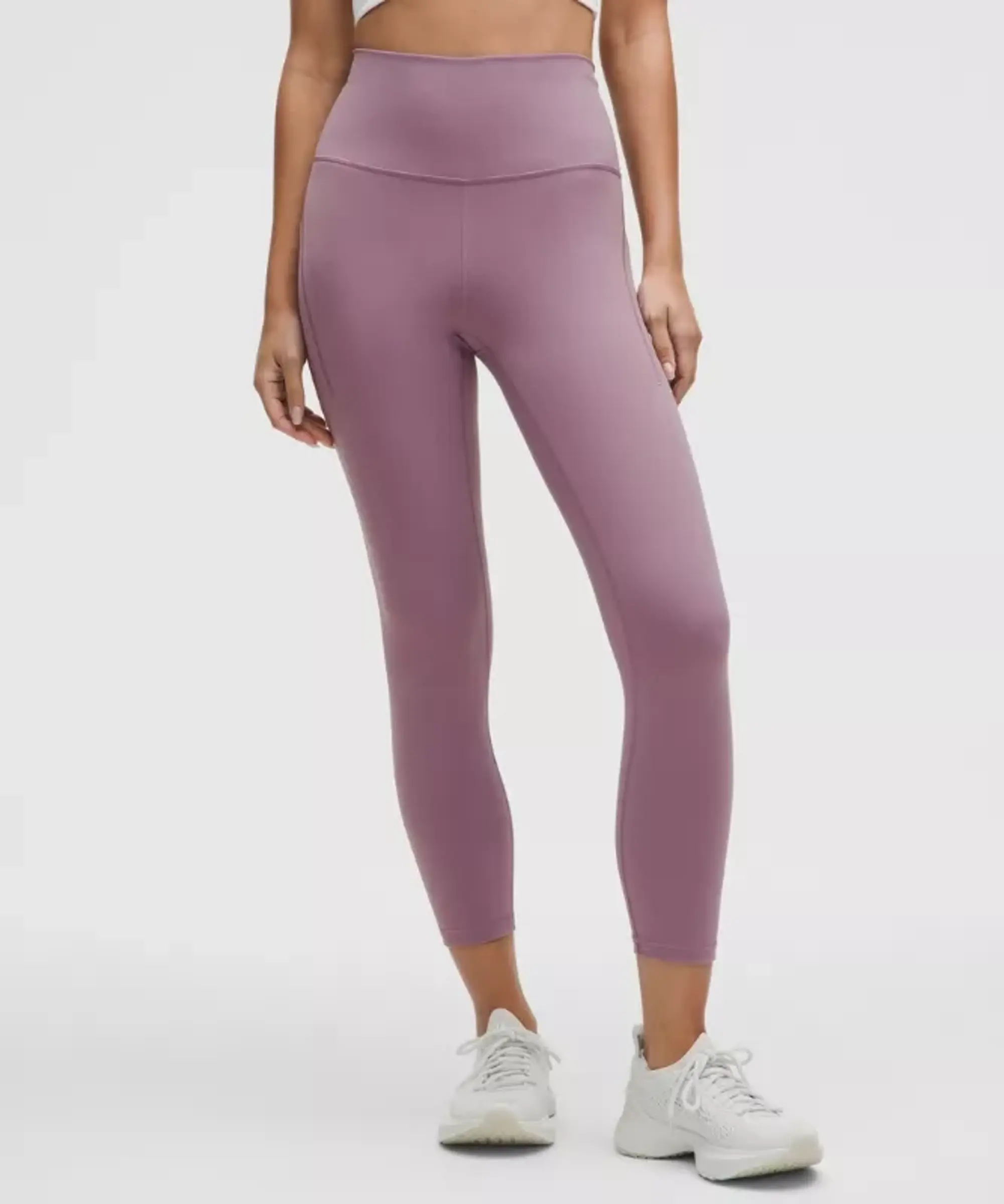 lululemon IE lululemon – Women's Wunder Train High-Rise Crop Leggings with Pockets – 23 – Color Purple – Size 8