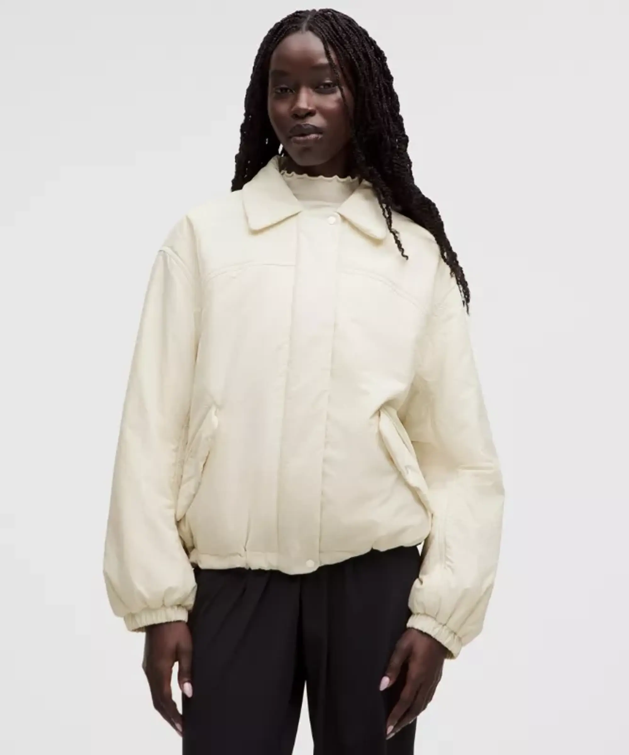 lululemon IE lululemon – Women's Insulated Oversized Collared Jacket – Color White – Size 3XS