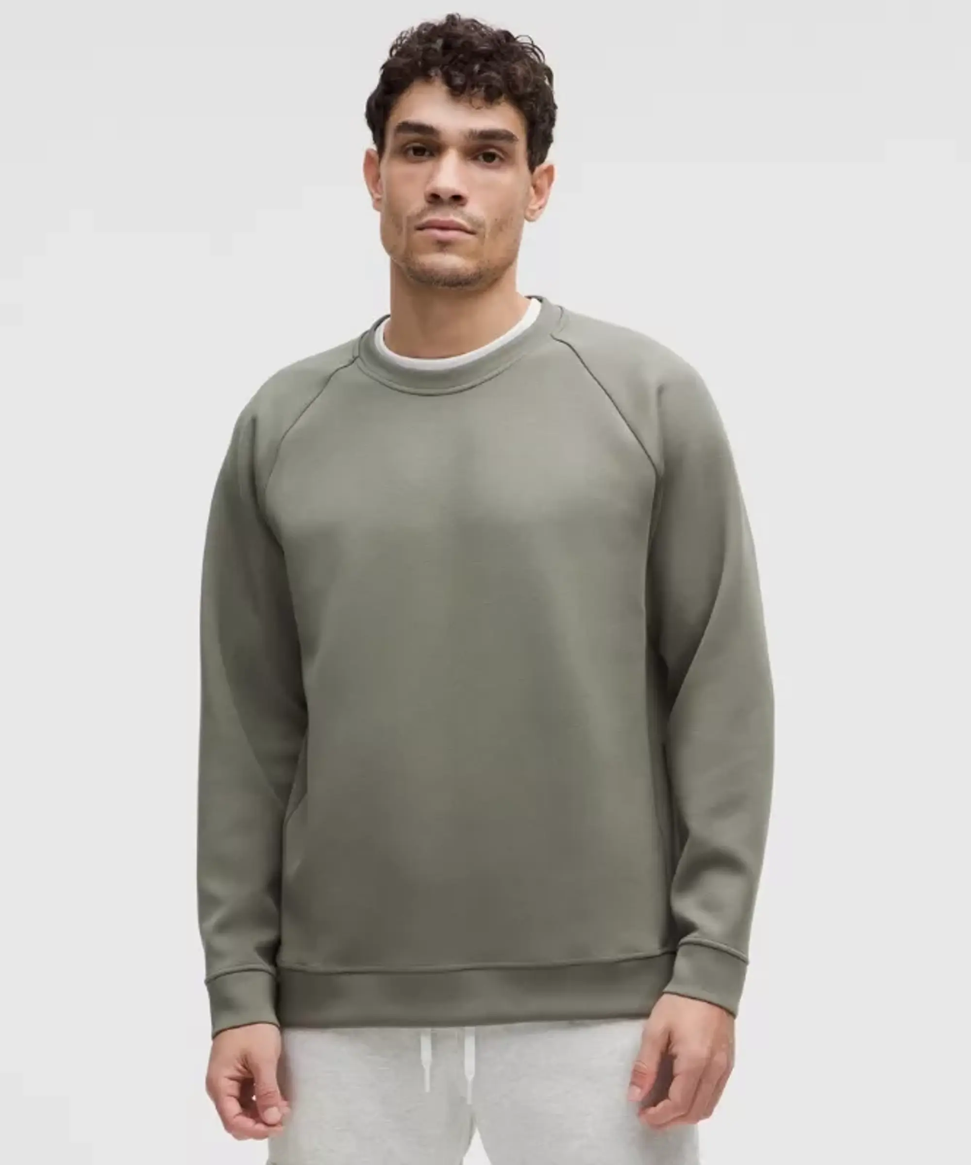 lululemon IE lululemon – Men's Smooth Spacer Classic-Fit Crew Sweatshirt – Color Grey – Size 2XL