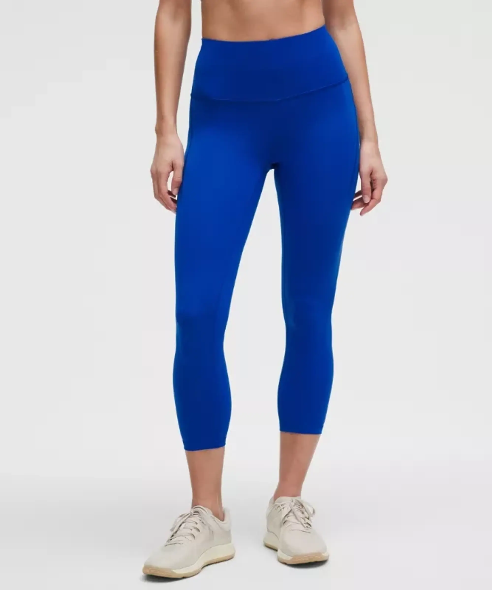 lululemon IE lululemon – Women's Wunder Train High-Rise Crop Leggings with Pockets – 23 – Color Blue – Size 8