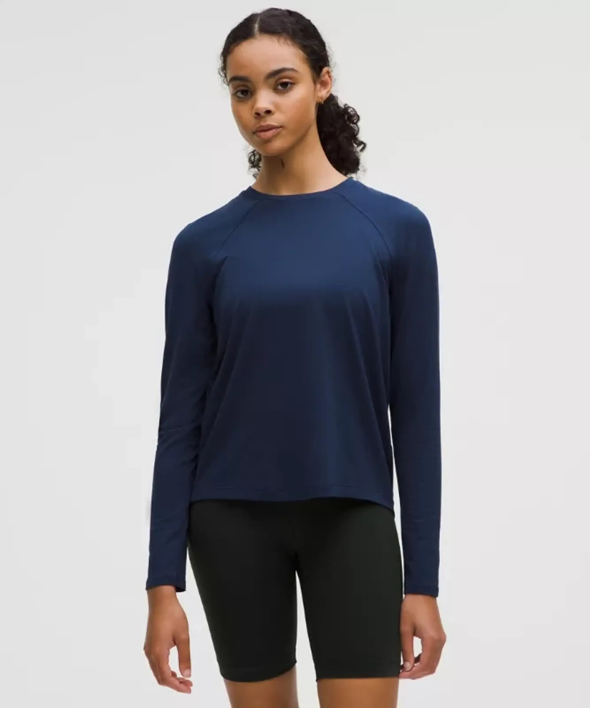 lululemon IE lululemon – Women's License to Train Classic-Fit Long-Sleeve Shirt – Color Blue – Size 6