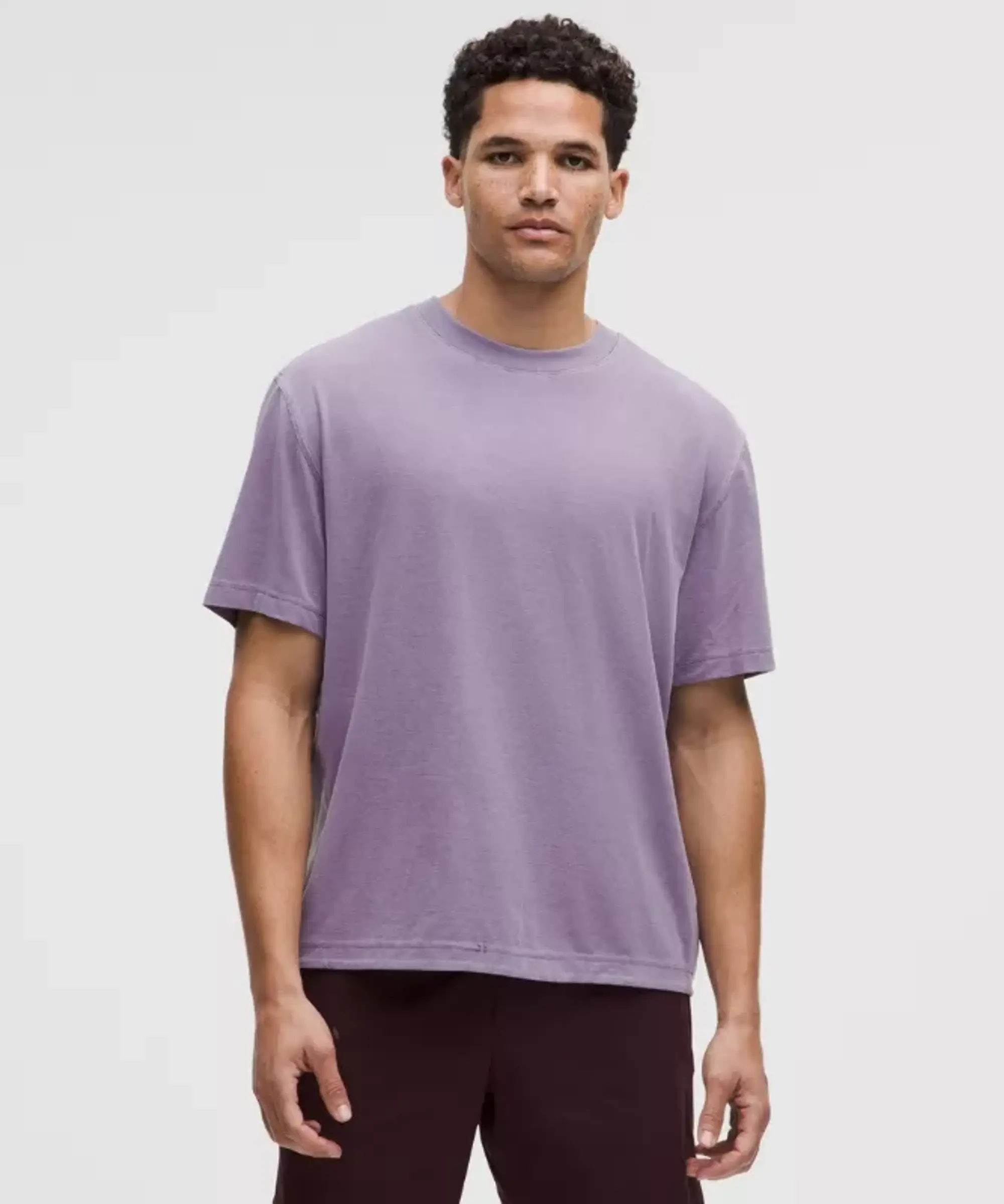 lululemon IE lululemon – Men's EasySet Training Short-Sleeve Shirt Wash – Color Purple – Size 3XL