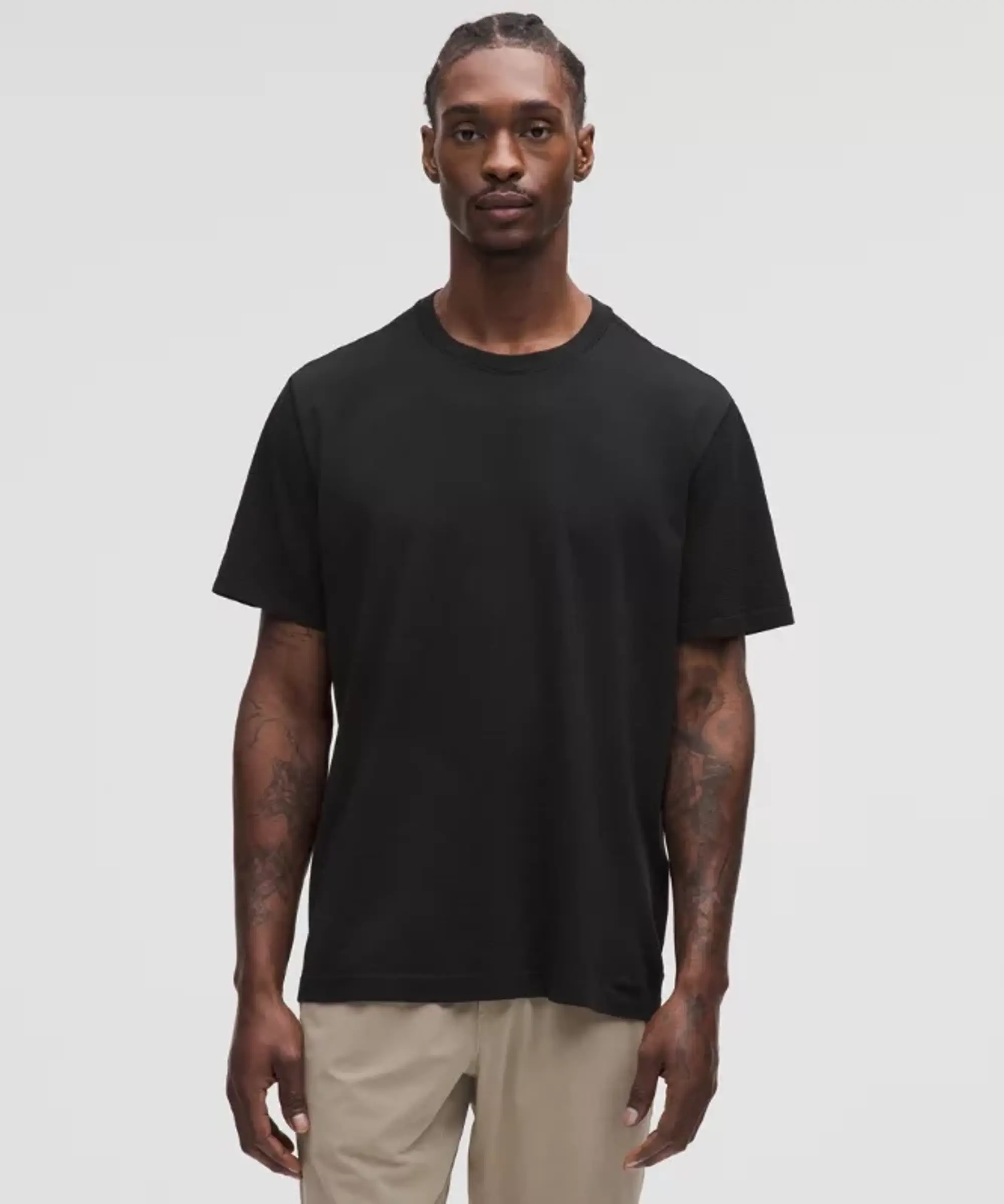 lululemon IE lululemon – Men's Metal Vent Tech Relaxed-Fit Short-Sleeve Shirt – Color Black – Size 2XL