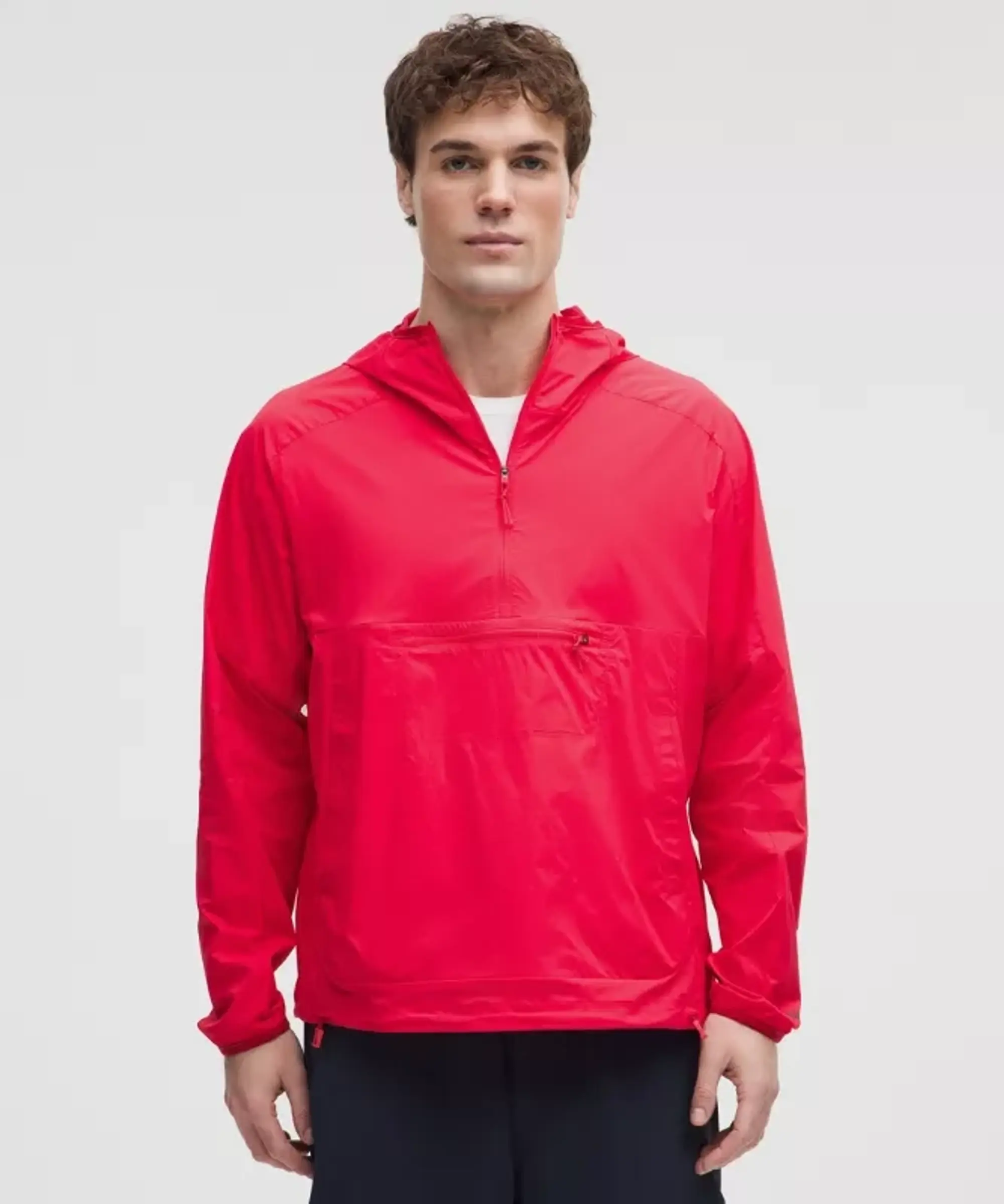 lululemon IE lululemon – Men's Multi-Pocket Running Anorak Jacket – Color Red – Size 2XL