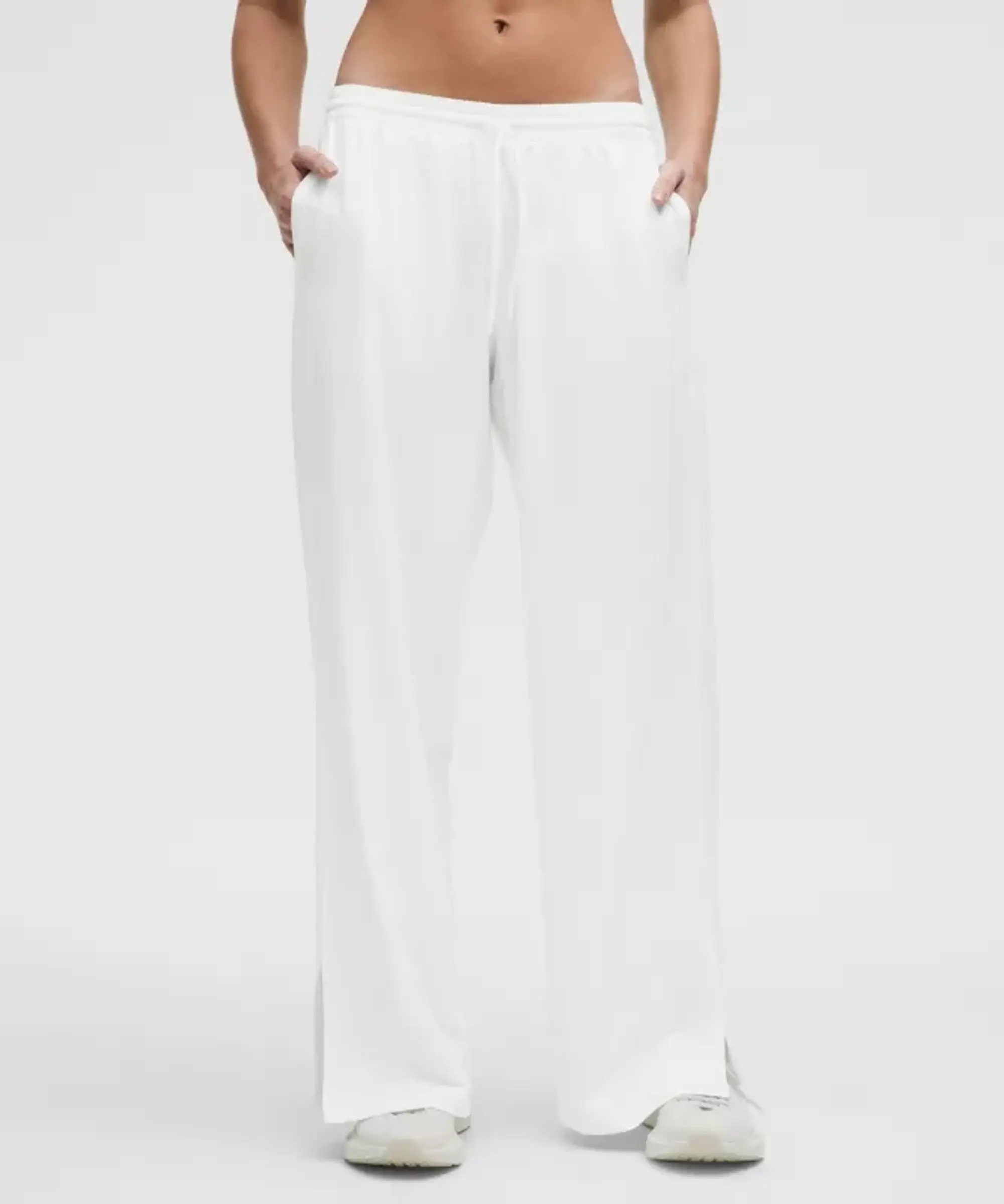 lululemon IE lululemon – Women's Court Rival Wide-Leg Track Pants Regular – Color White – Size 8