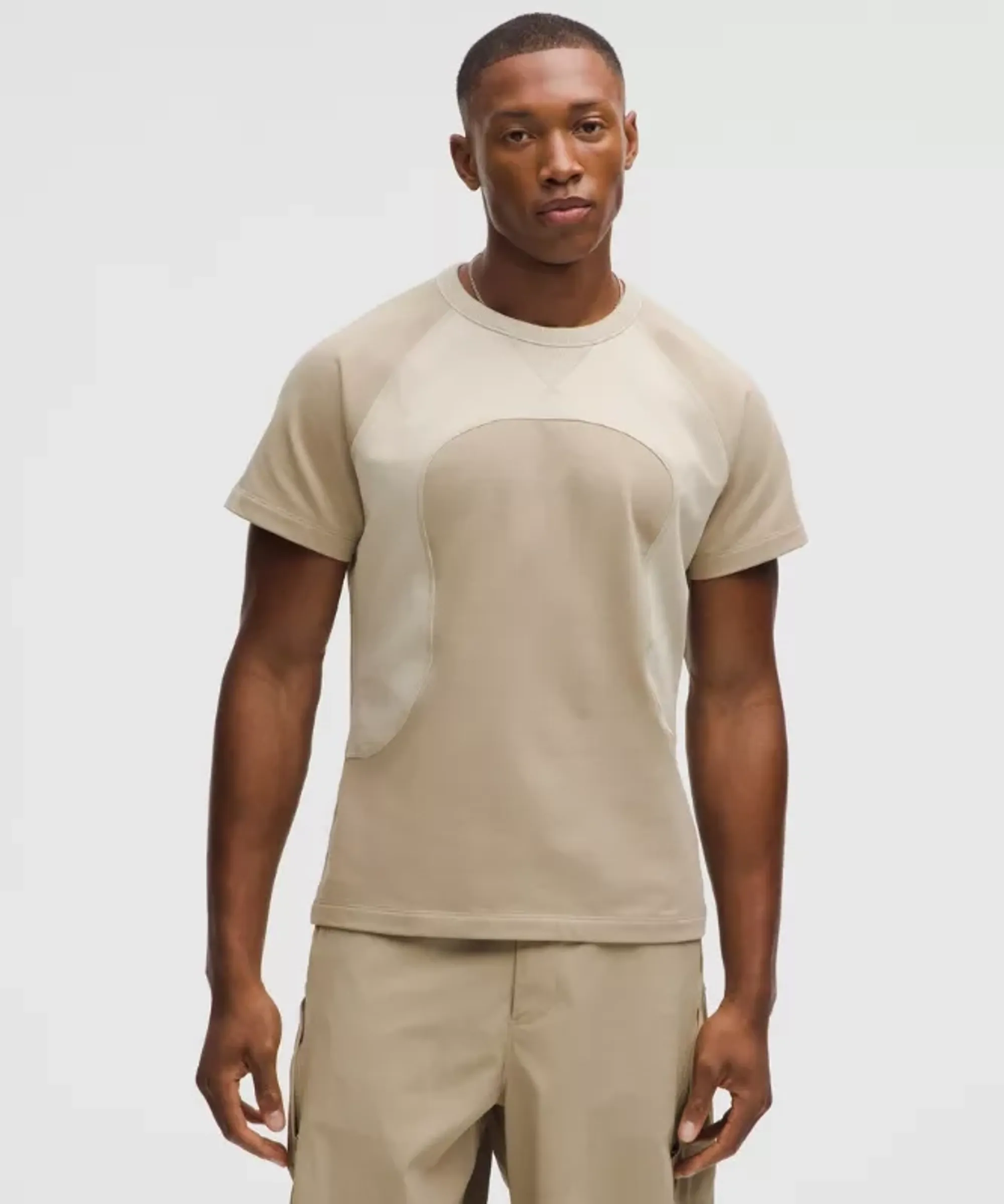 lululemon IE lululemon – Men's French Terry Tight-Fit T-Shirt SLNSH Collection – Color Brown – Size 2XL