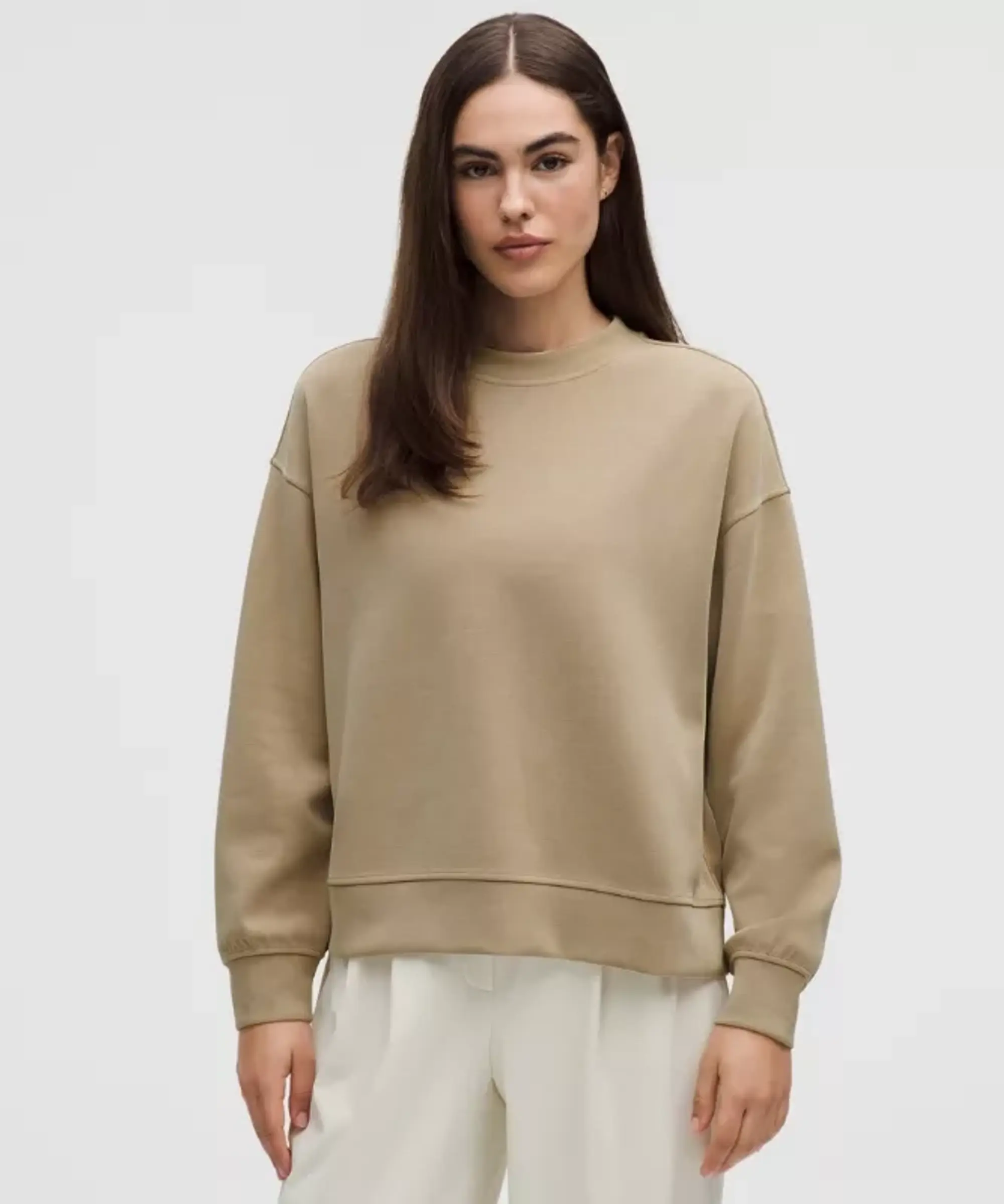 lululemon IE lululemon – Women's Softstreme Crew Sweaterneck Oversized Pullover – Color Brown – Size XS