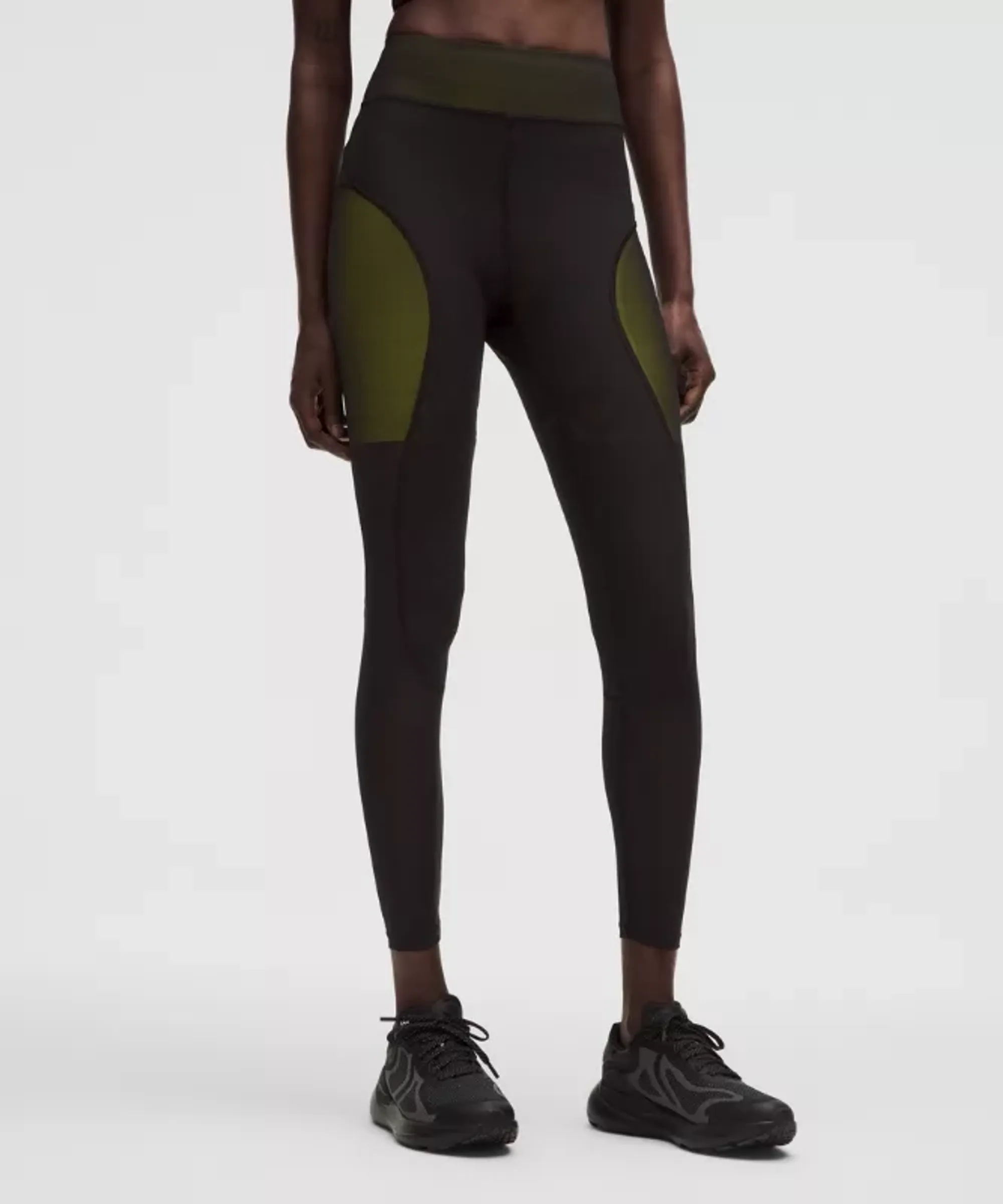 lululemon IE lululemon – Women's -Panelled High-Rise Tight Leggings SLNSH Collection – 28 – Color Black/Yellow – Size 8