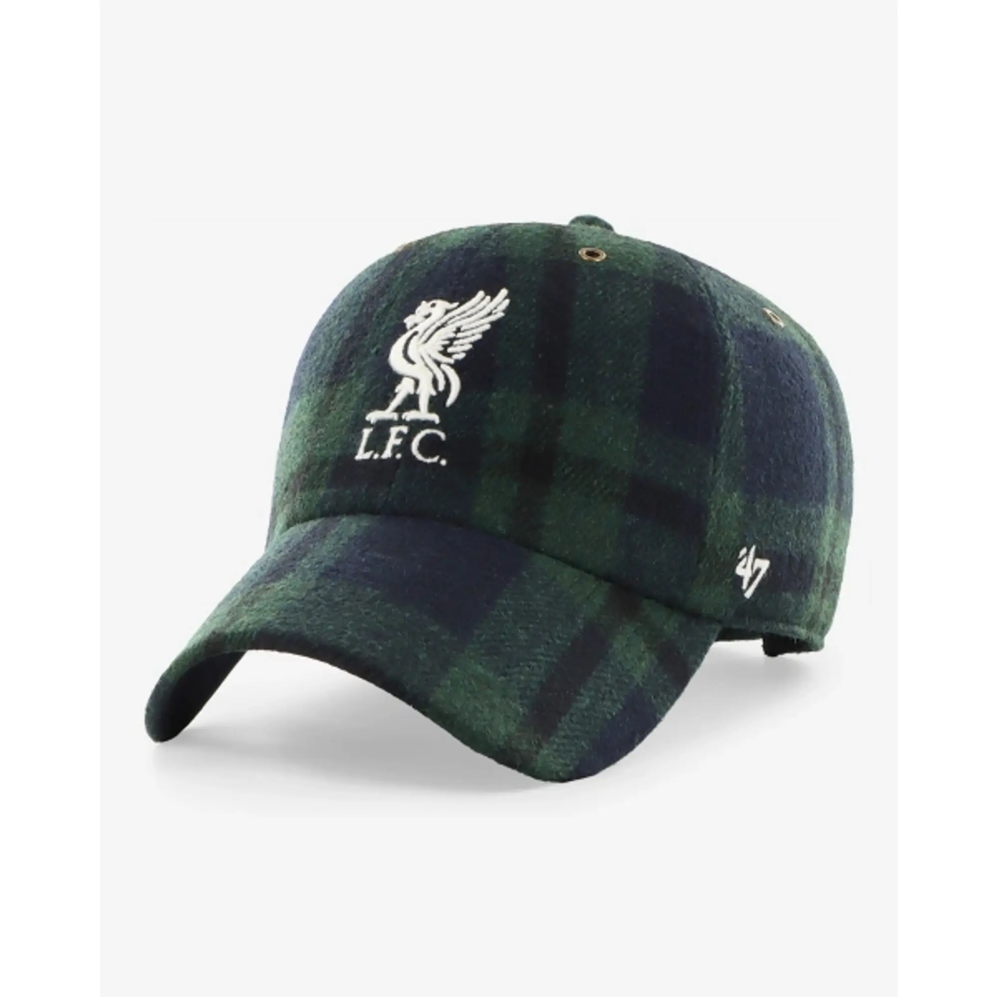 Liverpool FC LFC 47 Adults Clean Up Cap Dark Green & Navy