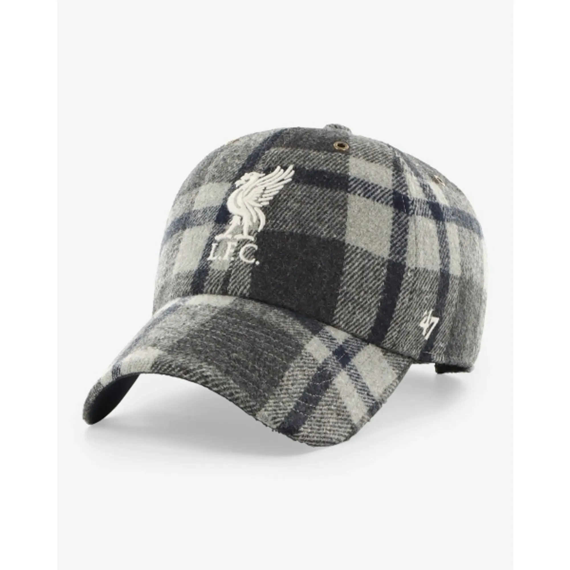 Liverpool FC LFC 47 Adults Clean Up Cap Grey & Navy
