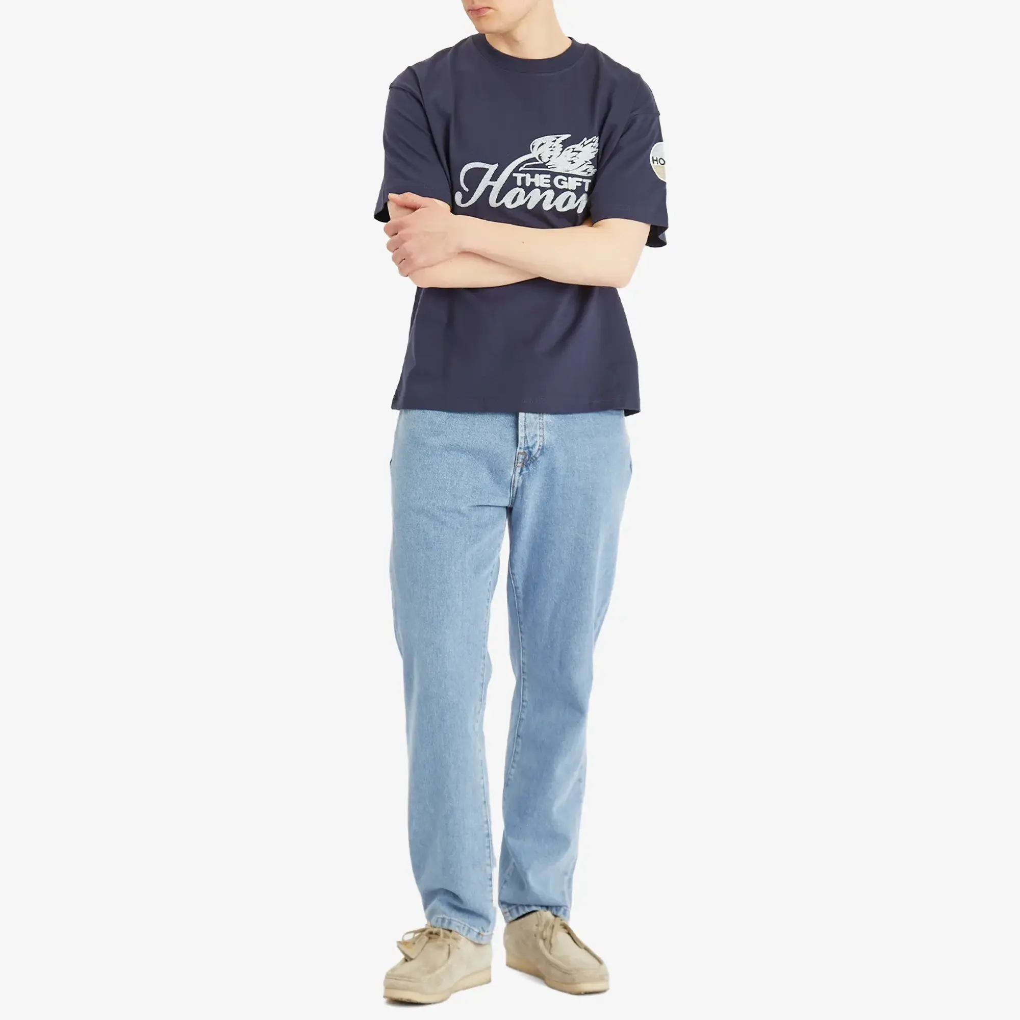 Honor the Gift Men's Auto Club Box T-Shirt Navy