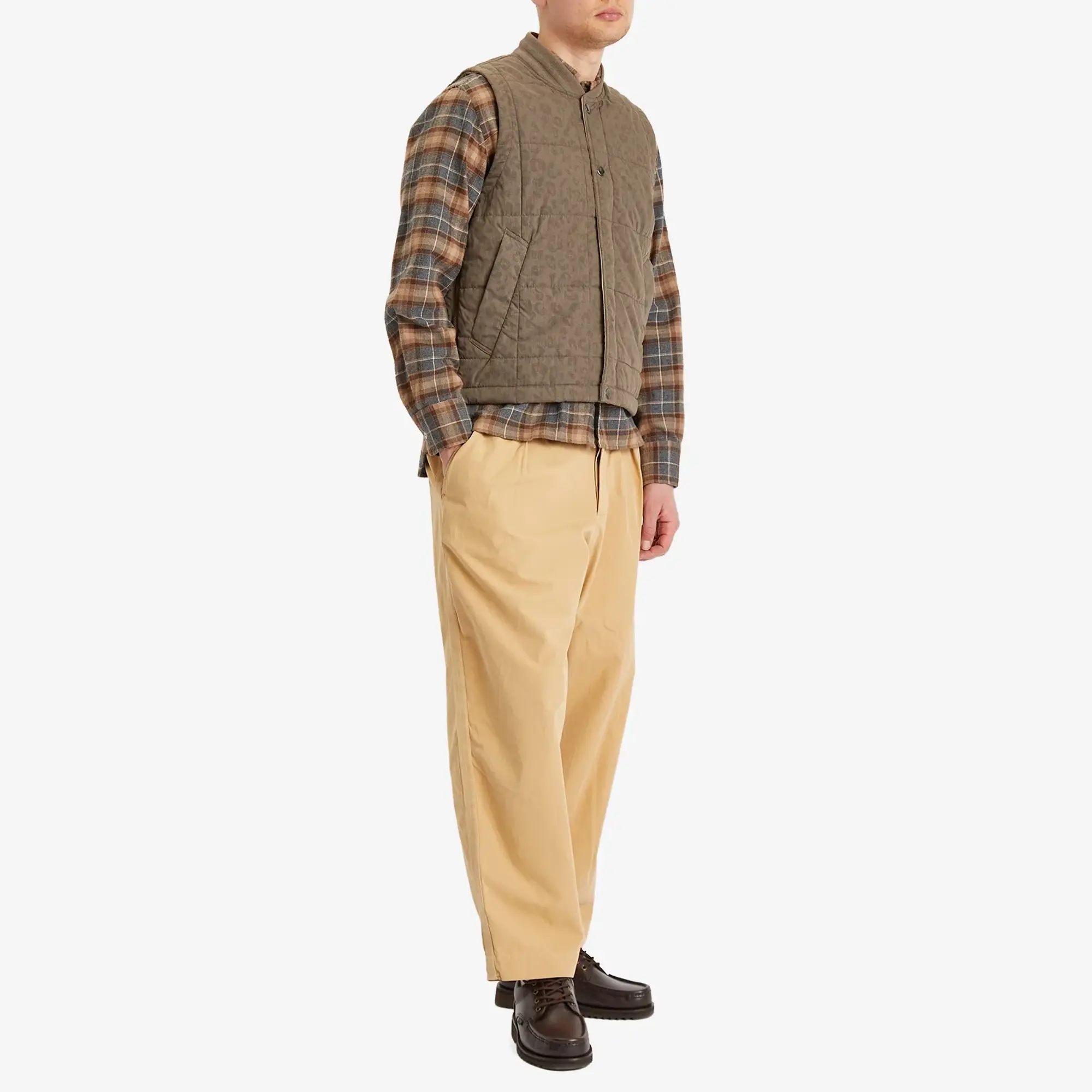 Universal Works Men's Summer Canvas Oxford Pant Dark Sand