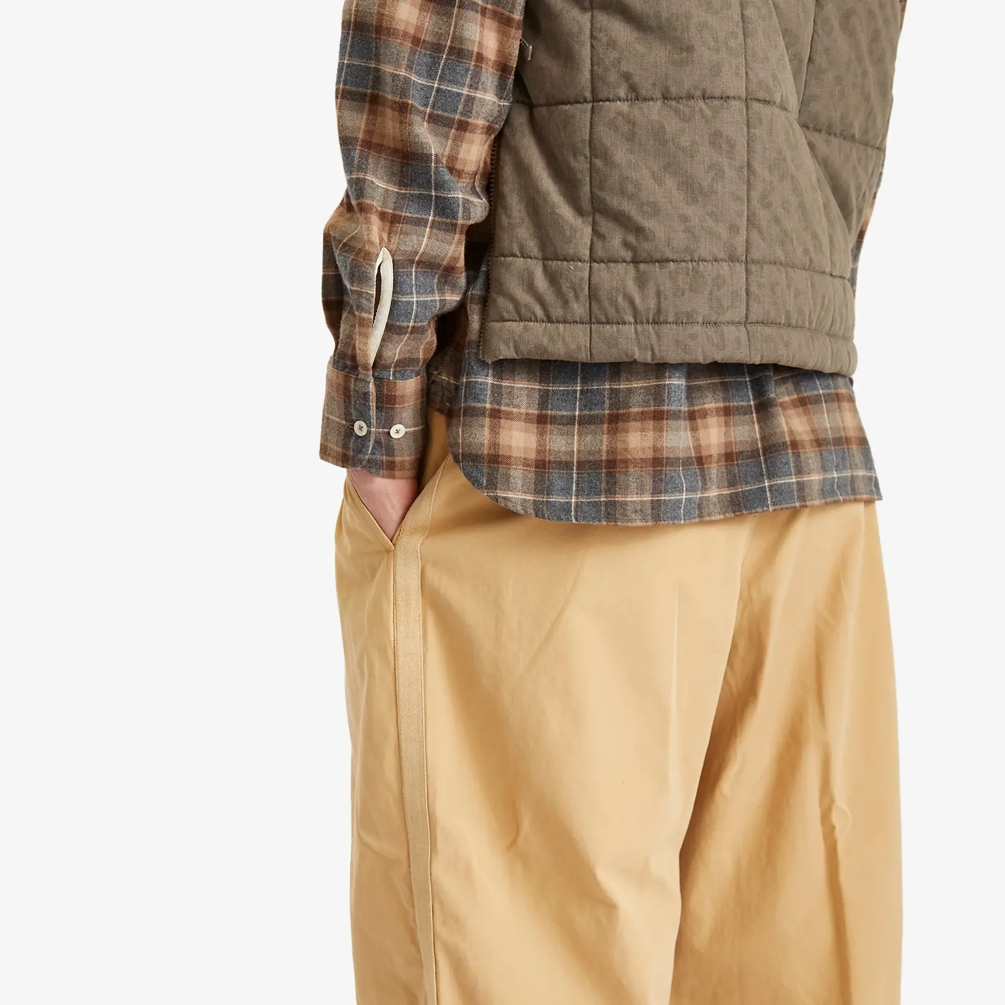 Universal Works Men's Summer Canvas Oxford Pant Dark Sand