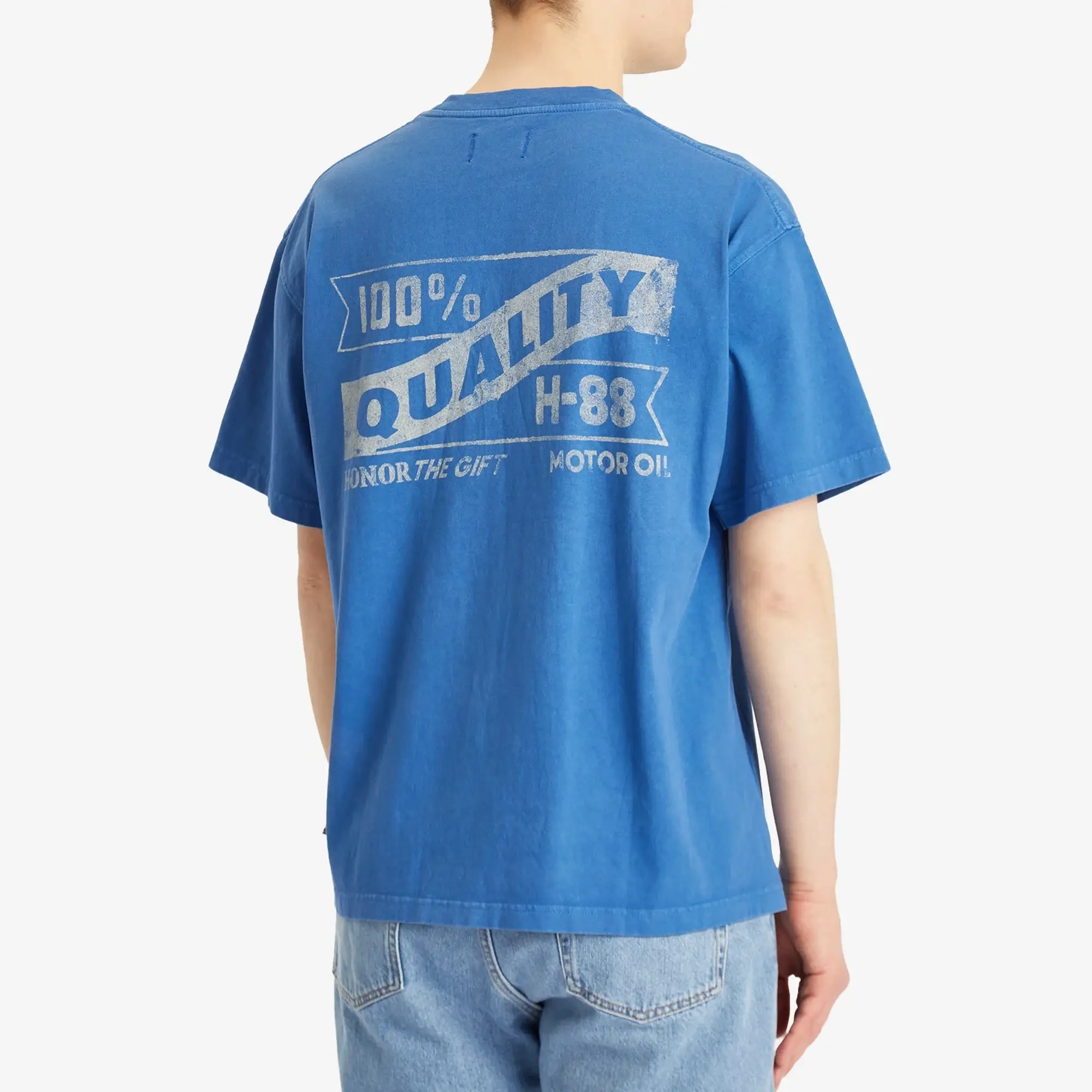 Honor the Gift Men's Vintage Oil T-Shirt Blue