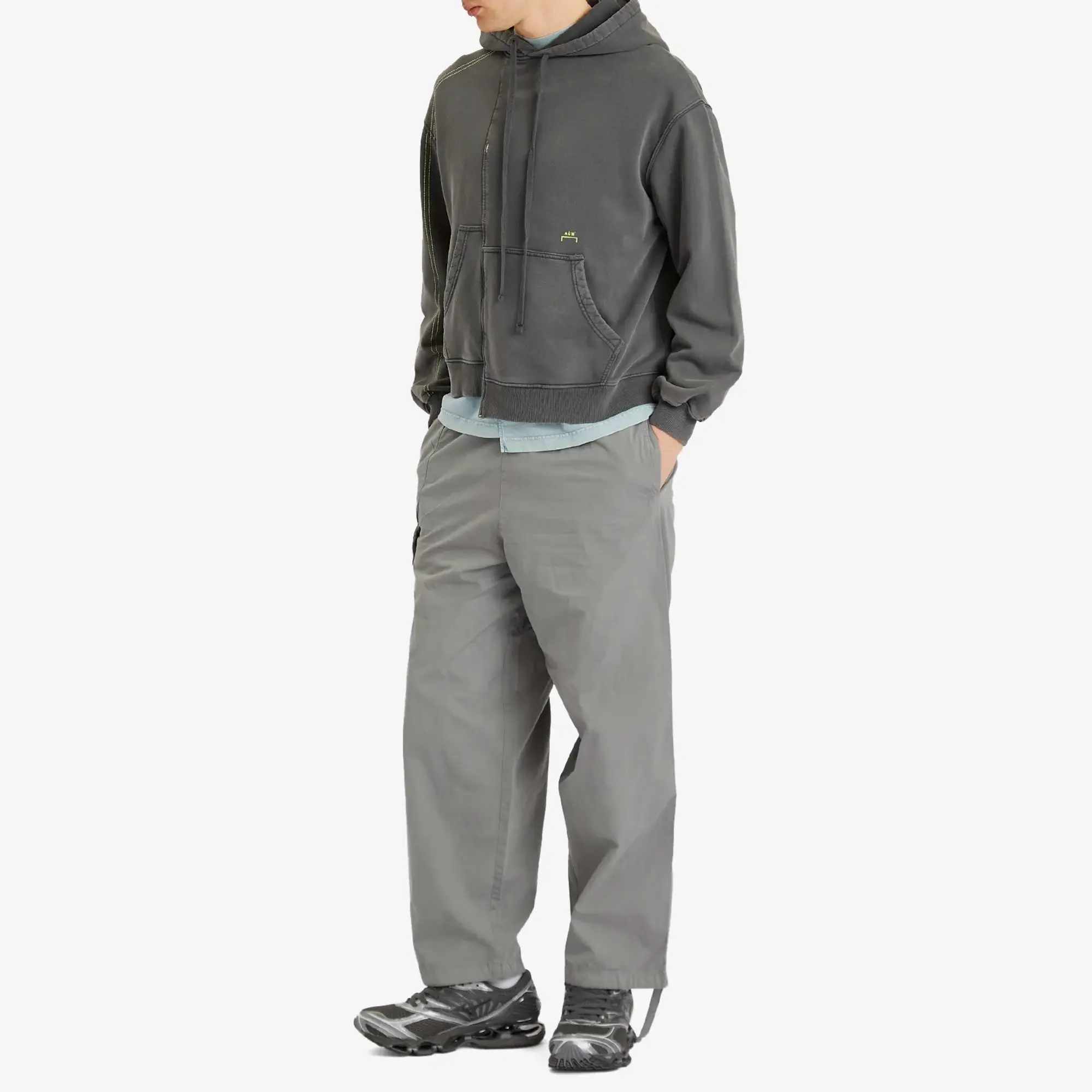 A-COLD-WALL* Men's Oblique Hoodie Grey Slate
