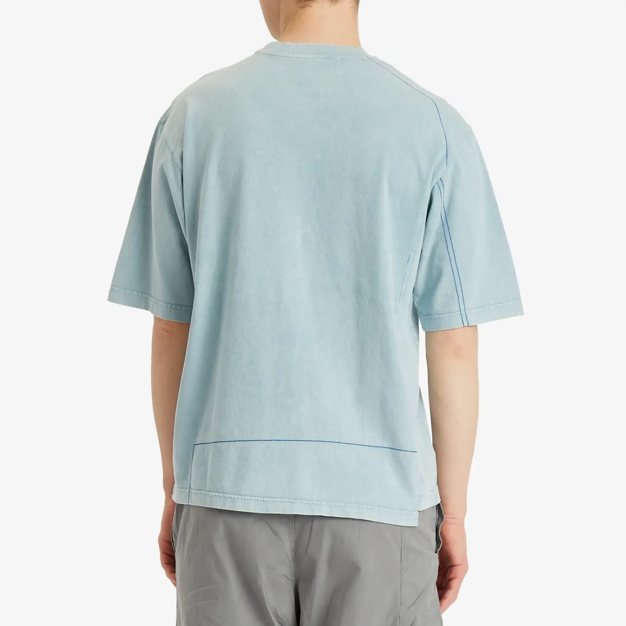 A-COLD-WALL* Men's Oblique T-Shirt Grey-Green Tourmaline