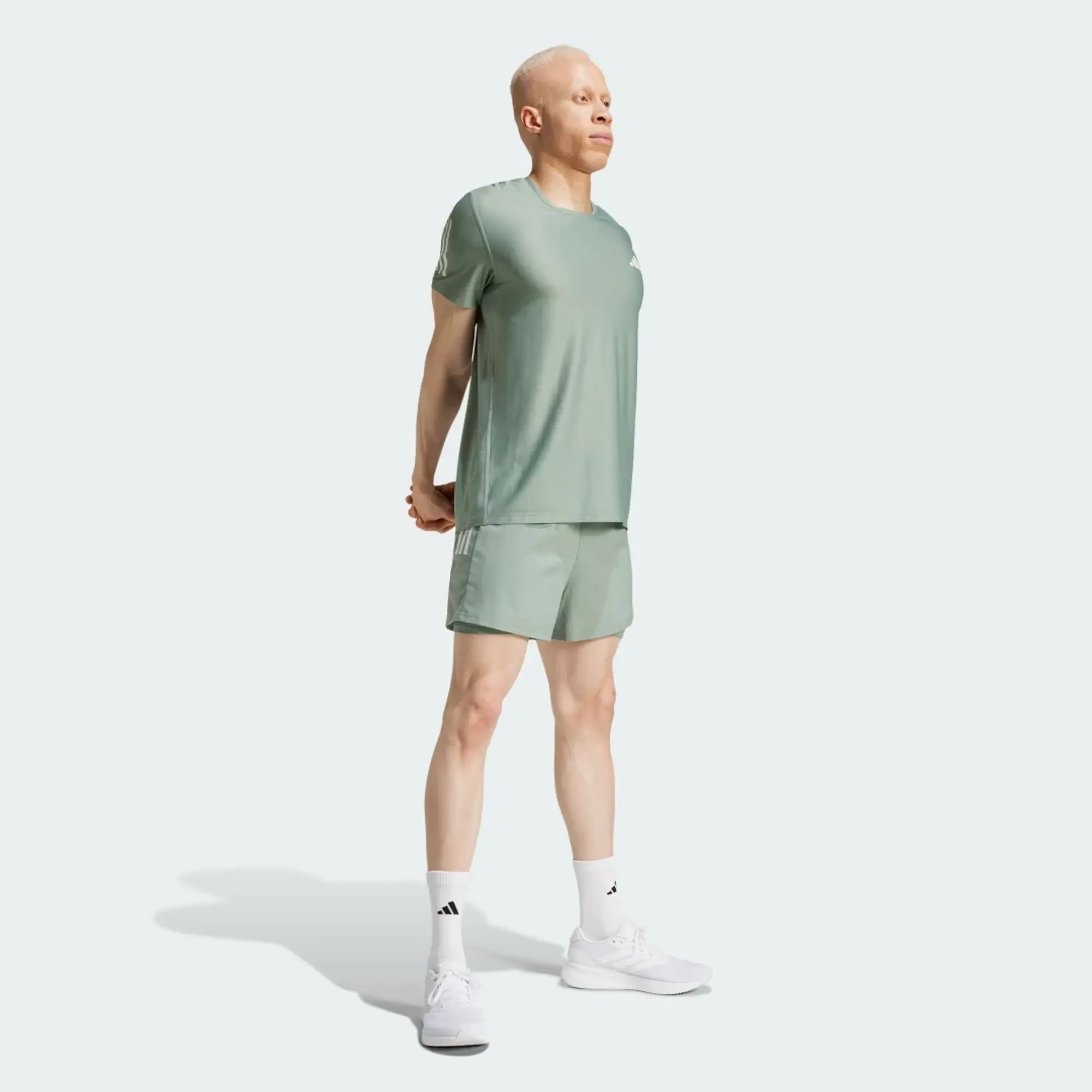 Adidas Running Shorts Own The Run Climacool 2In1 - ['Green']
