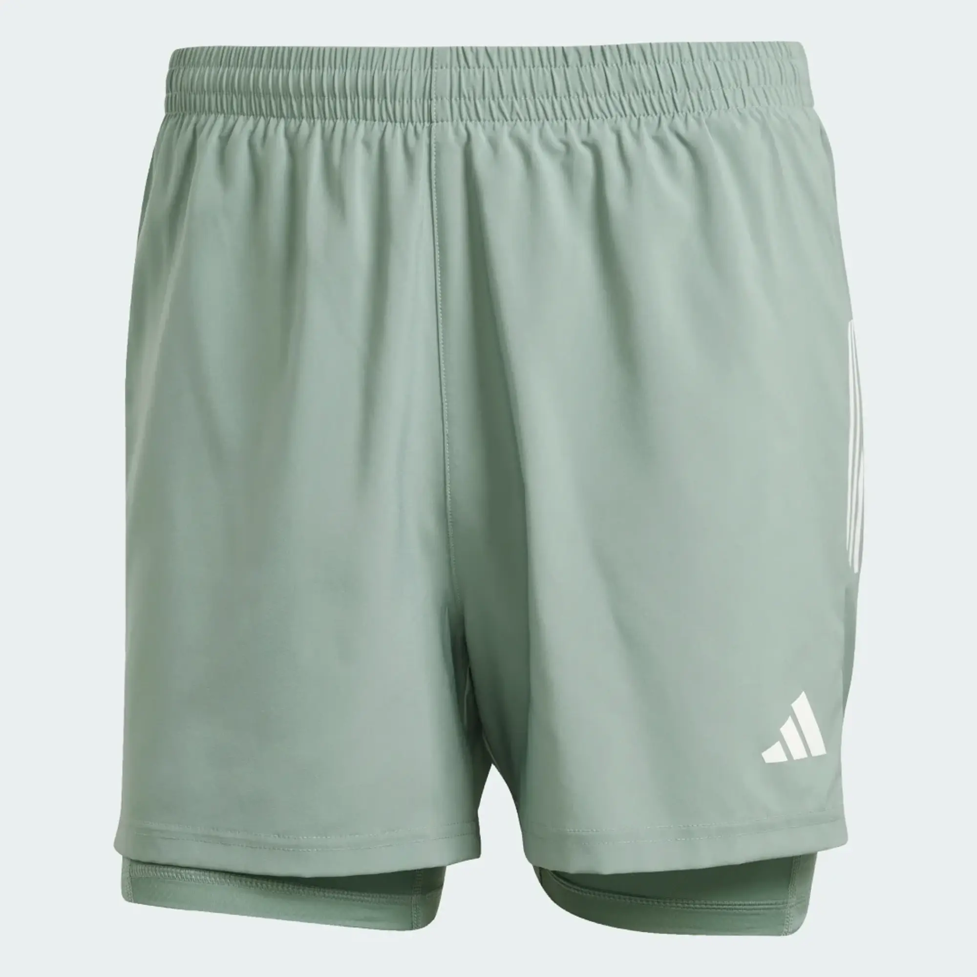 Adidas Running Shorts Own The Run Climacool 2In1 - ['Green']