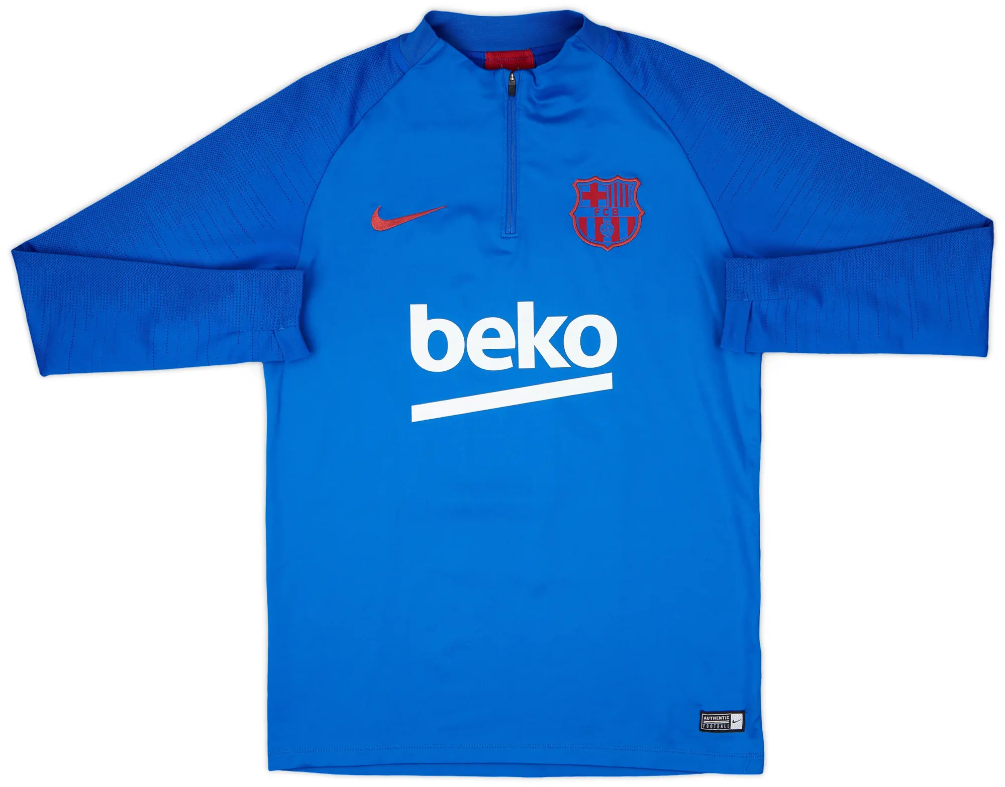 2019-20 Barcelona Nike 1/4 Zip Drill Top - 9/10 - (M)