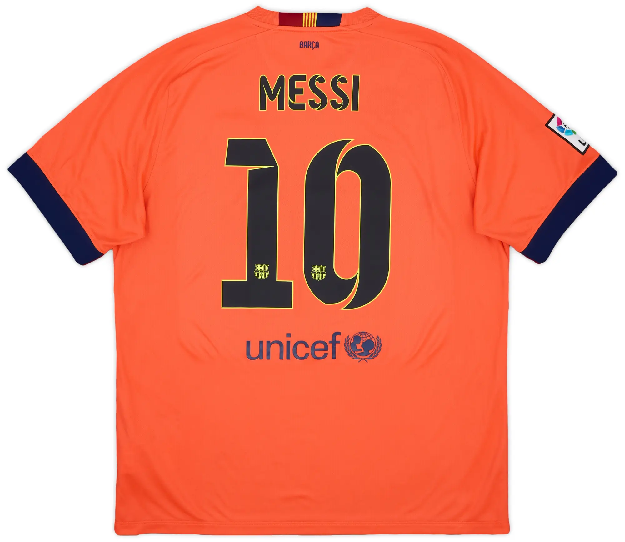 Nike 2014-15 Barcelona Away Shirt Messi #10 - 8/10 - (XL)