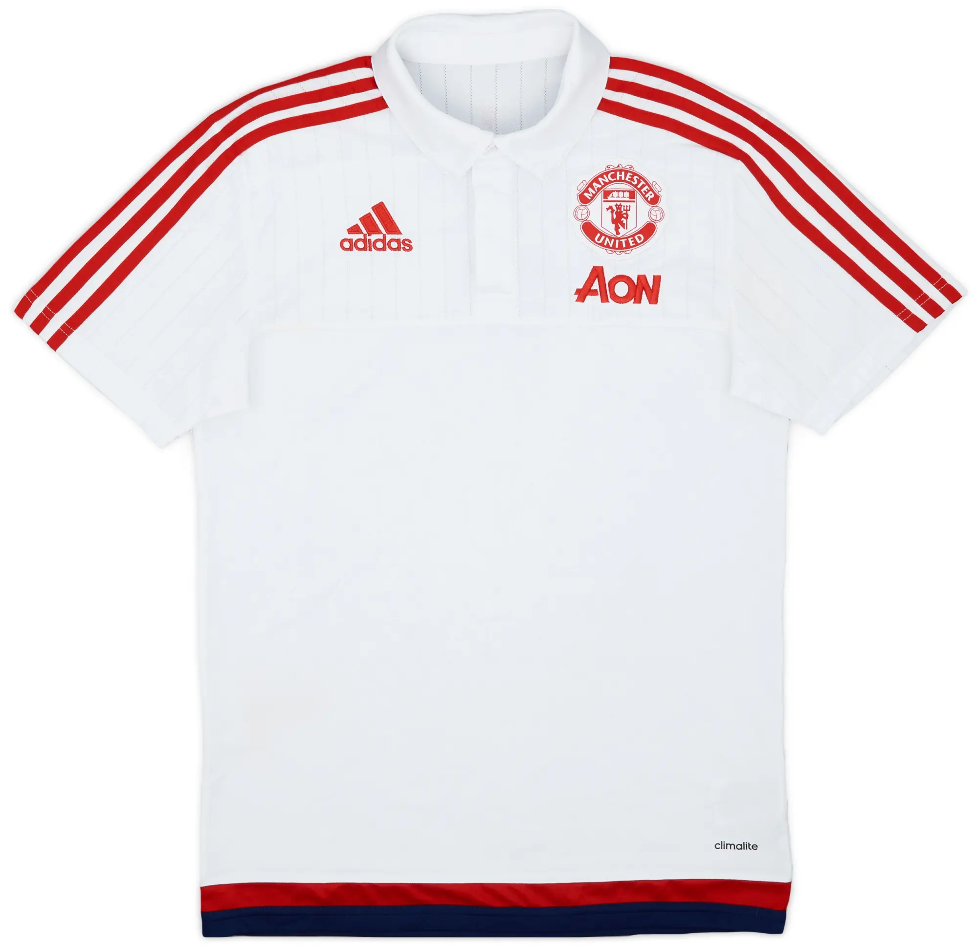 2015-16 Manchester United adidas Polo Shirt - 9/10 - (S)