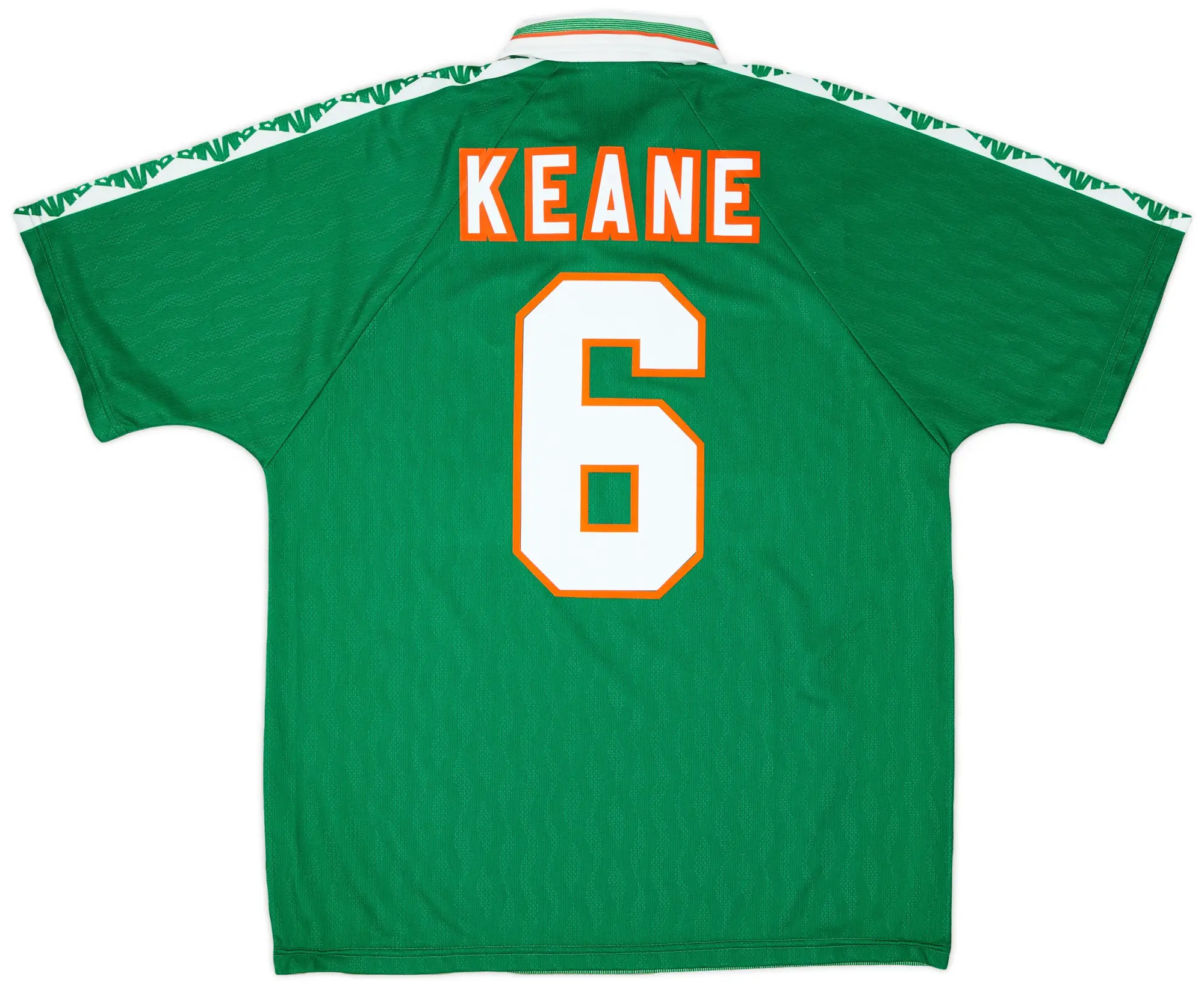 Umbro 1996-98 Ireland Home Shirt Keane #6 - 9/10 - (L)