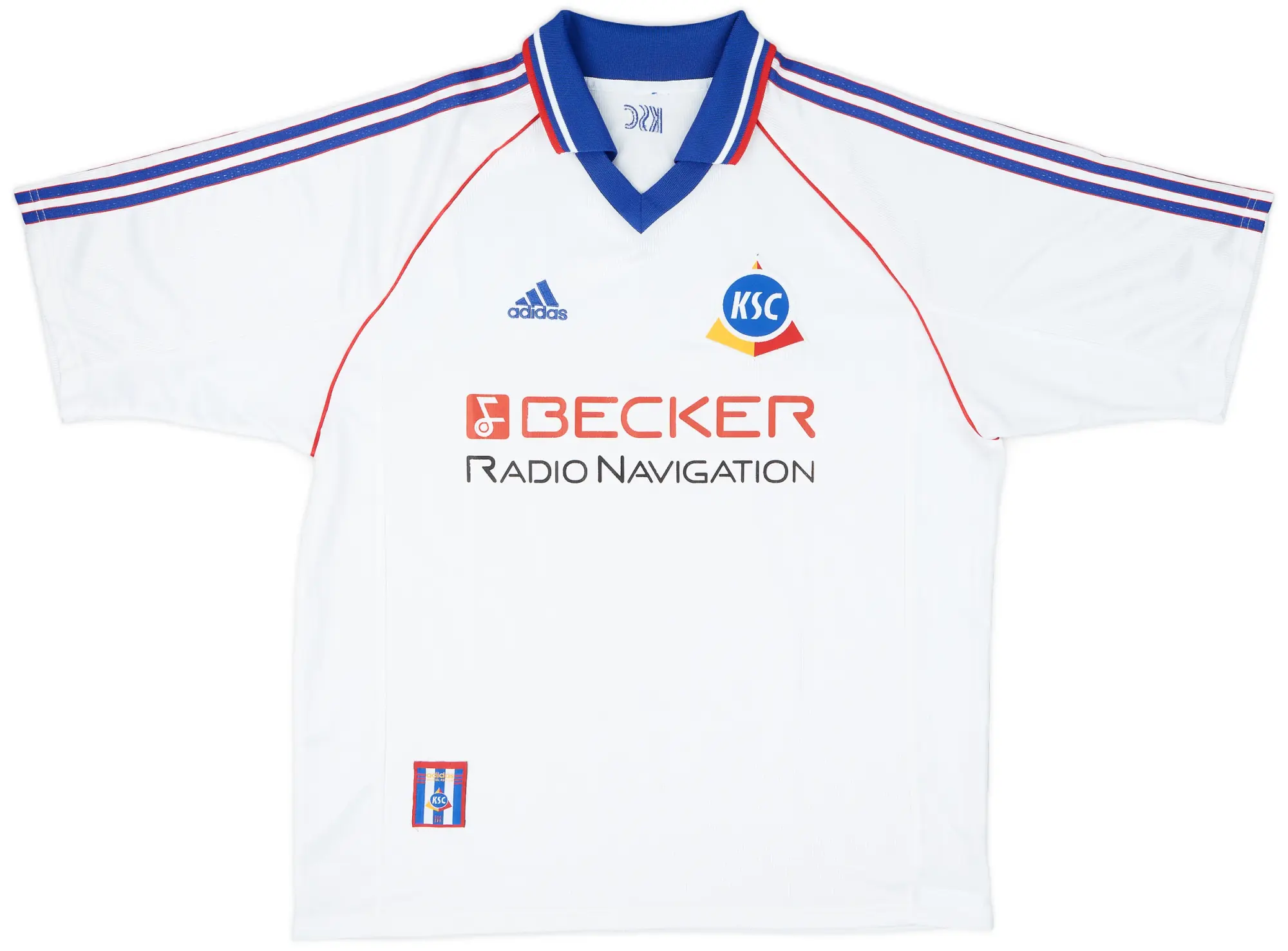 adidas 1998-99 Karlsruher Home Shirt - 9/10 - (XL)