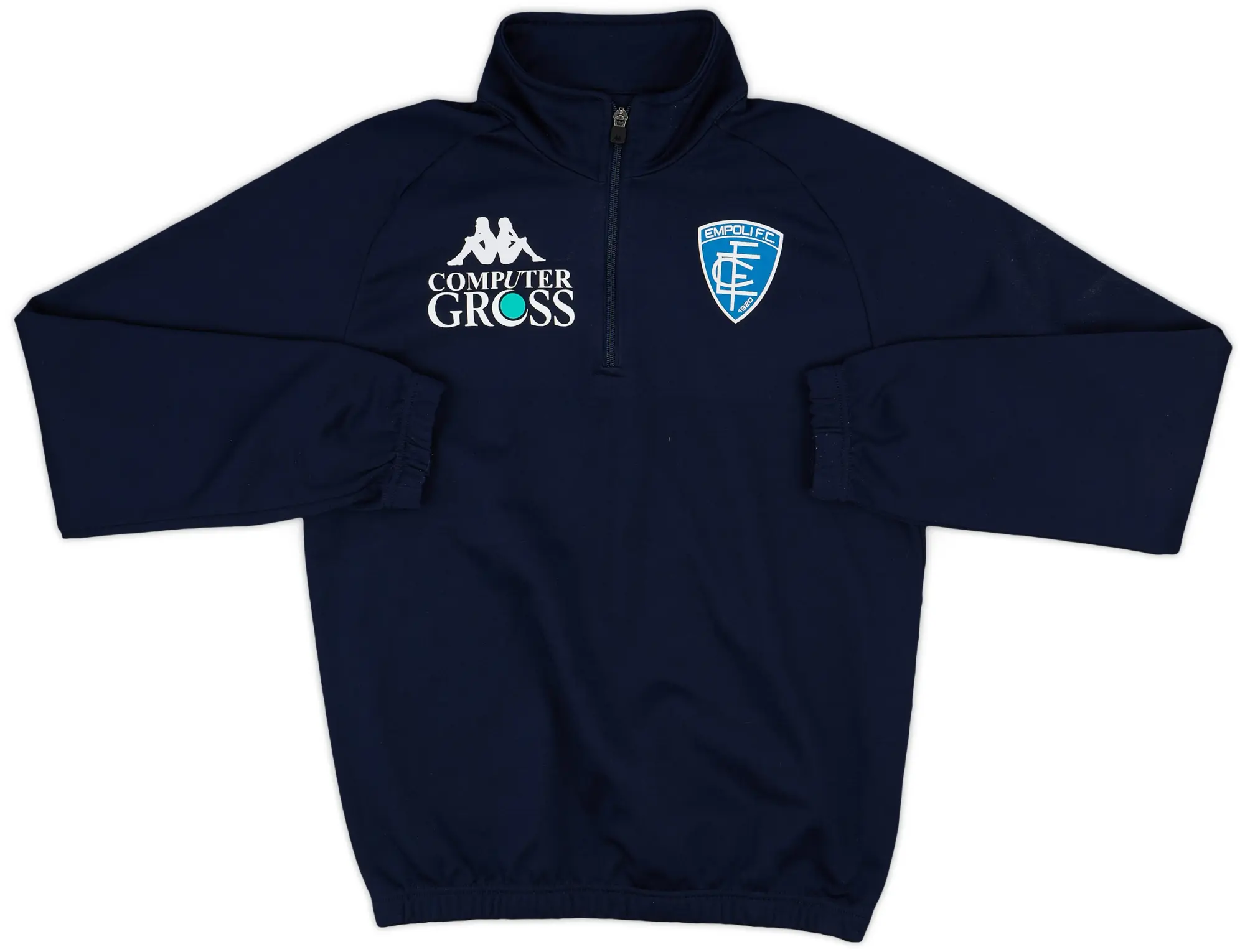 2018-19 Empoli Kappa 1/4 Zip Sweat Top - 9/10 - (M)
