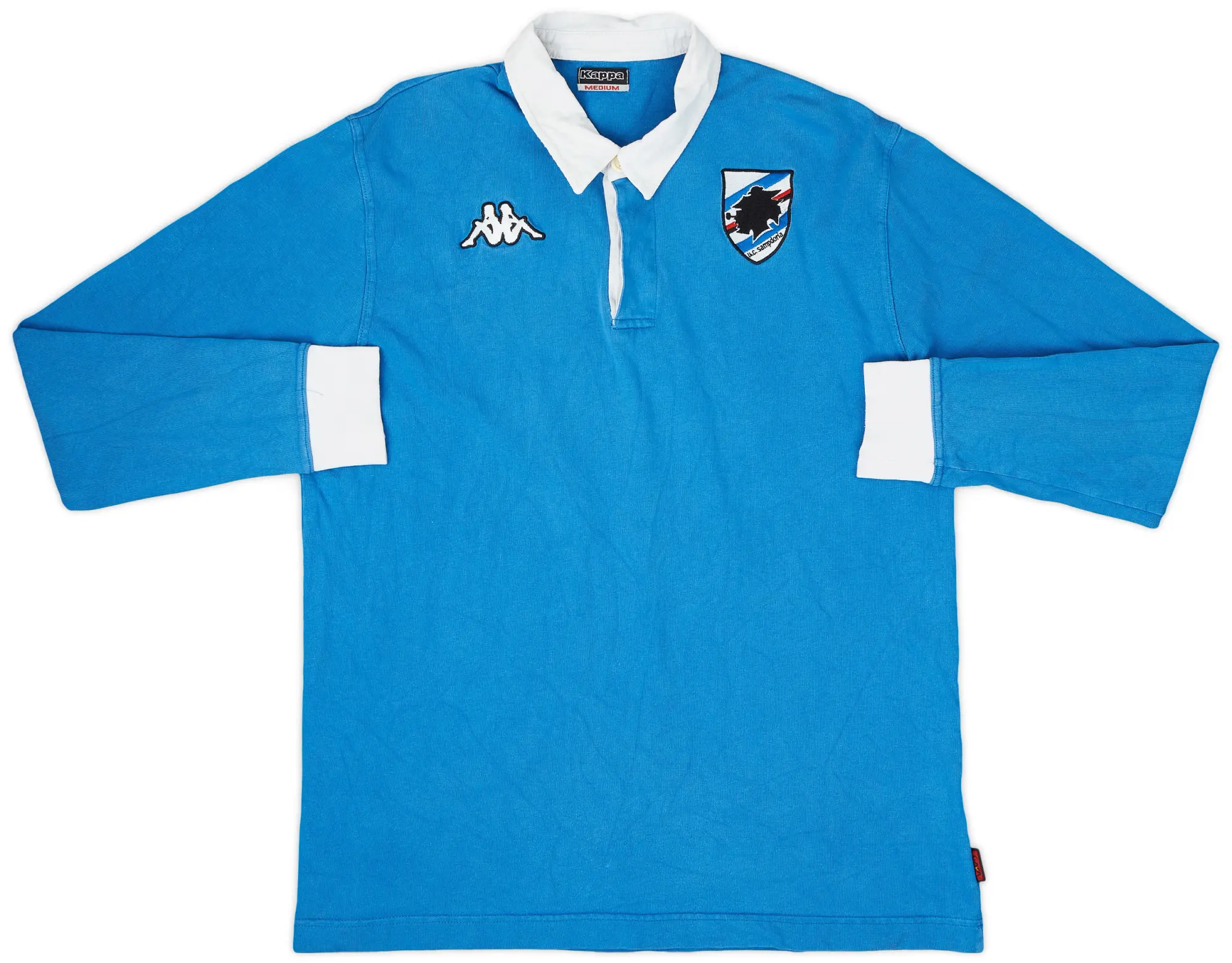 2005-06 Sampdoria Kappa Rugby Polo L/S Shirt - 8/10 - (M)