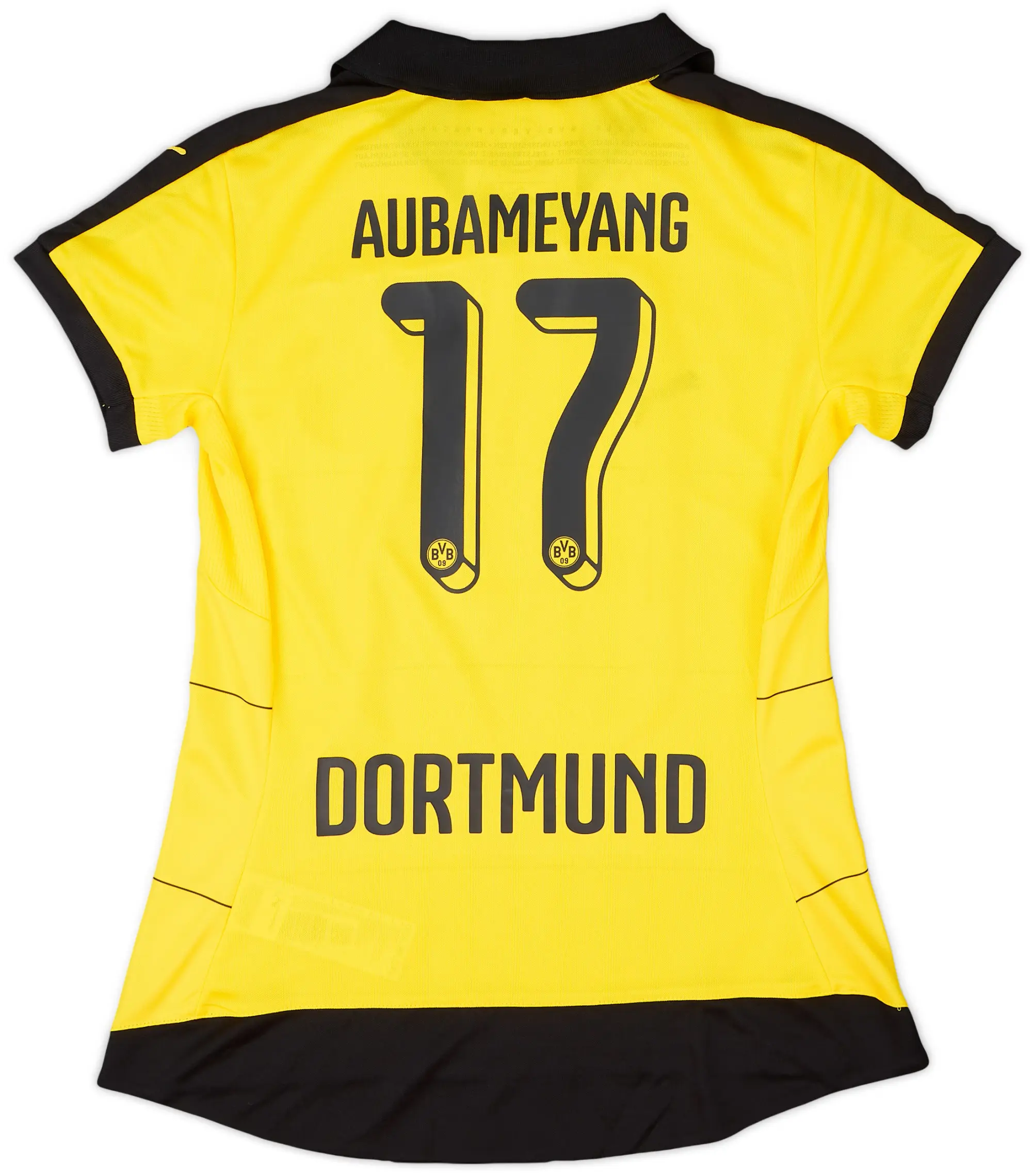 Puma 2015-16 Borussia Dortmund Home Shirt Aubameyang #17 (Women's S)