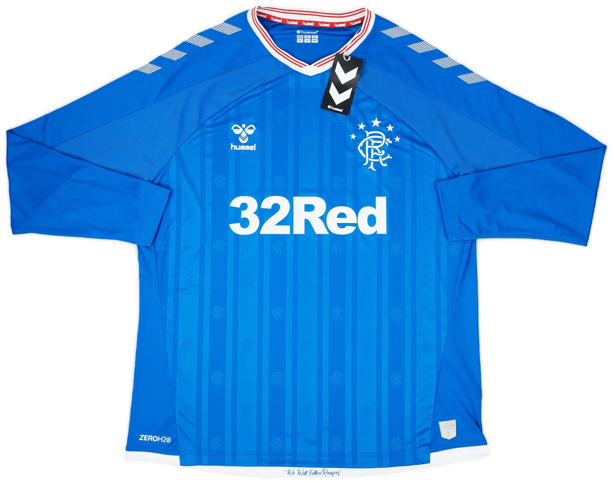 Hummel 2019-20 Rangers Home L/S Shirt (XXL)