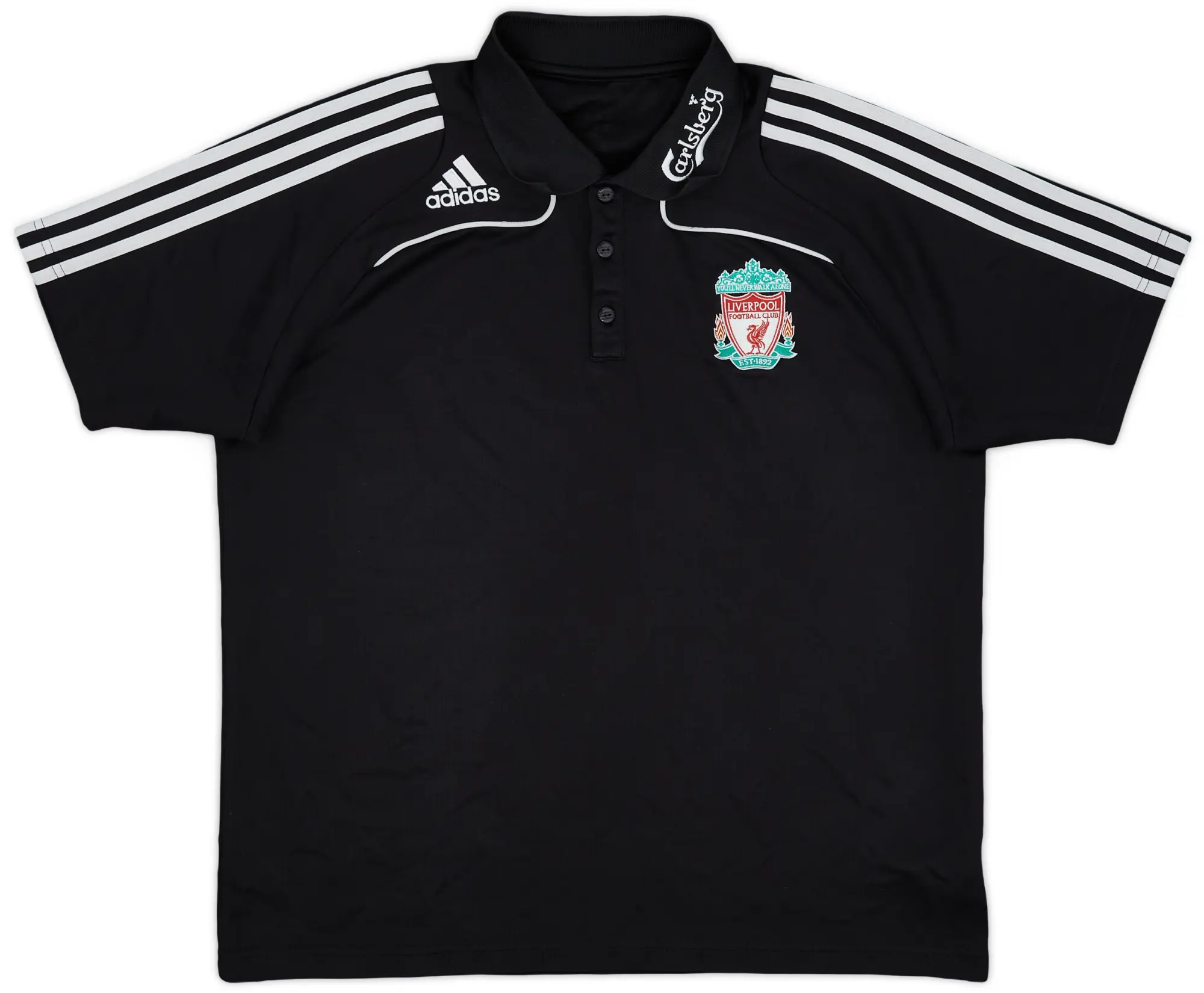 2008-09 Liverpool adidas Polo Shirt - 9/10 - (L)