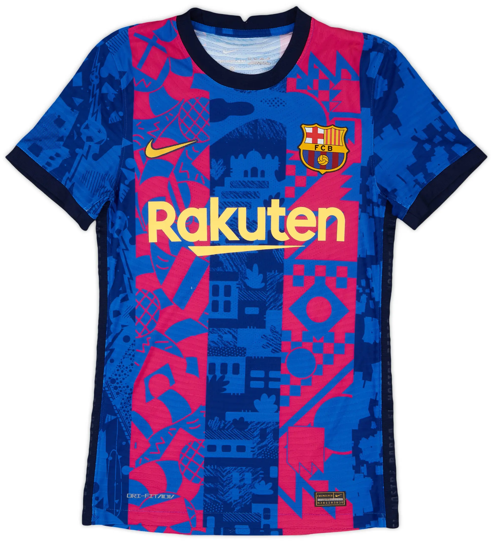 Nike 2021-22 Barcelona Authentic Third Shirt - 9/10 - (XS)