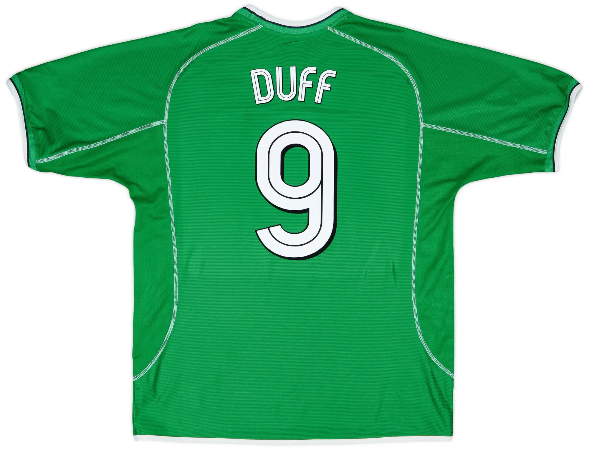 Umbro 2002-03 Ireland Home Shirt Duff #9 - 7/10 - (XL)