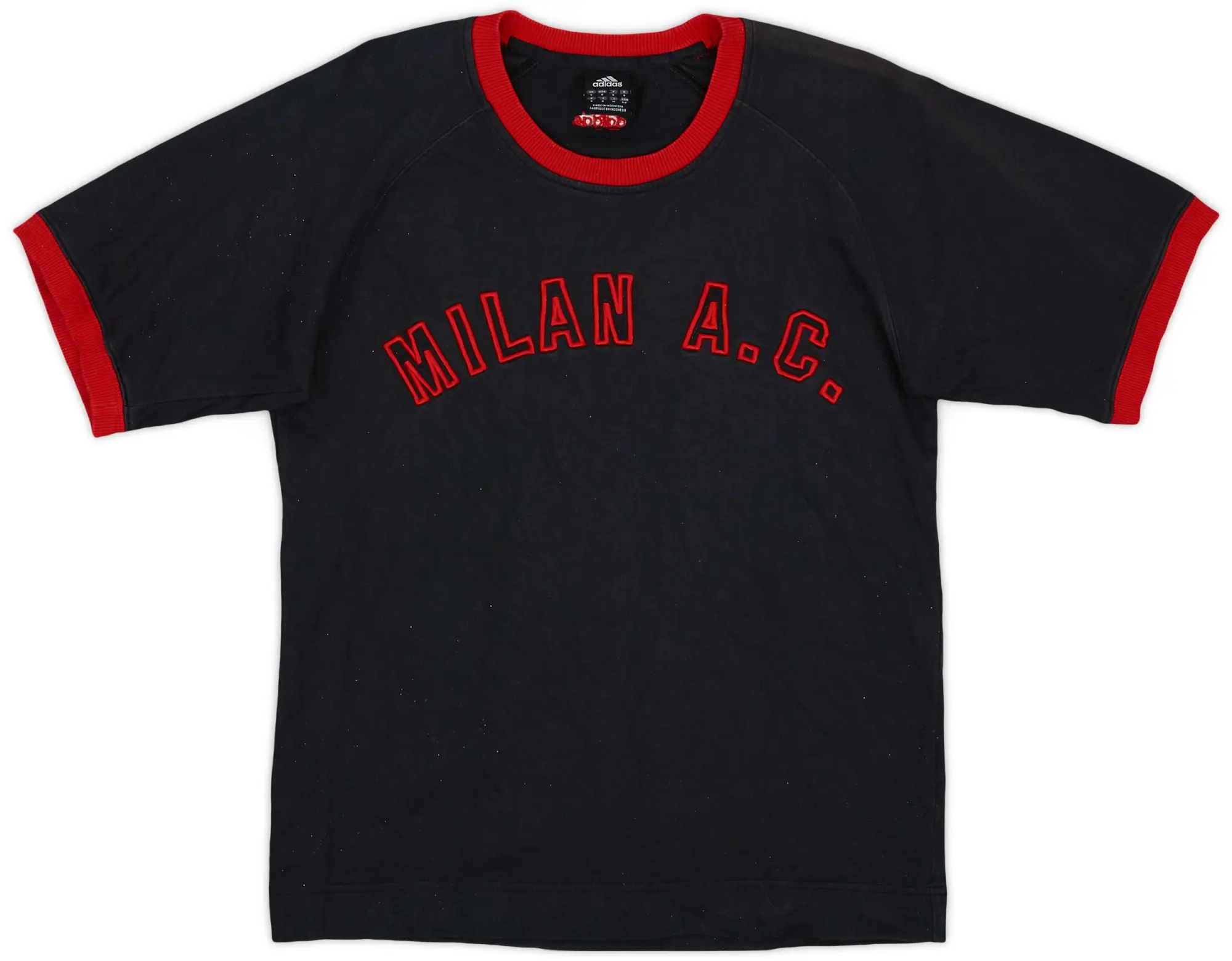2003-04 AC Milan adidas Cotton Tee - 8/10 - (S)