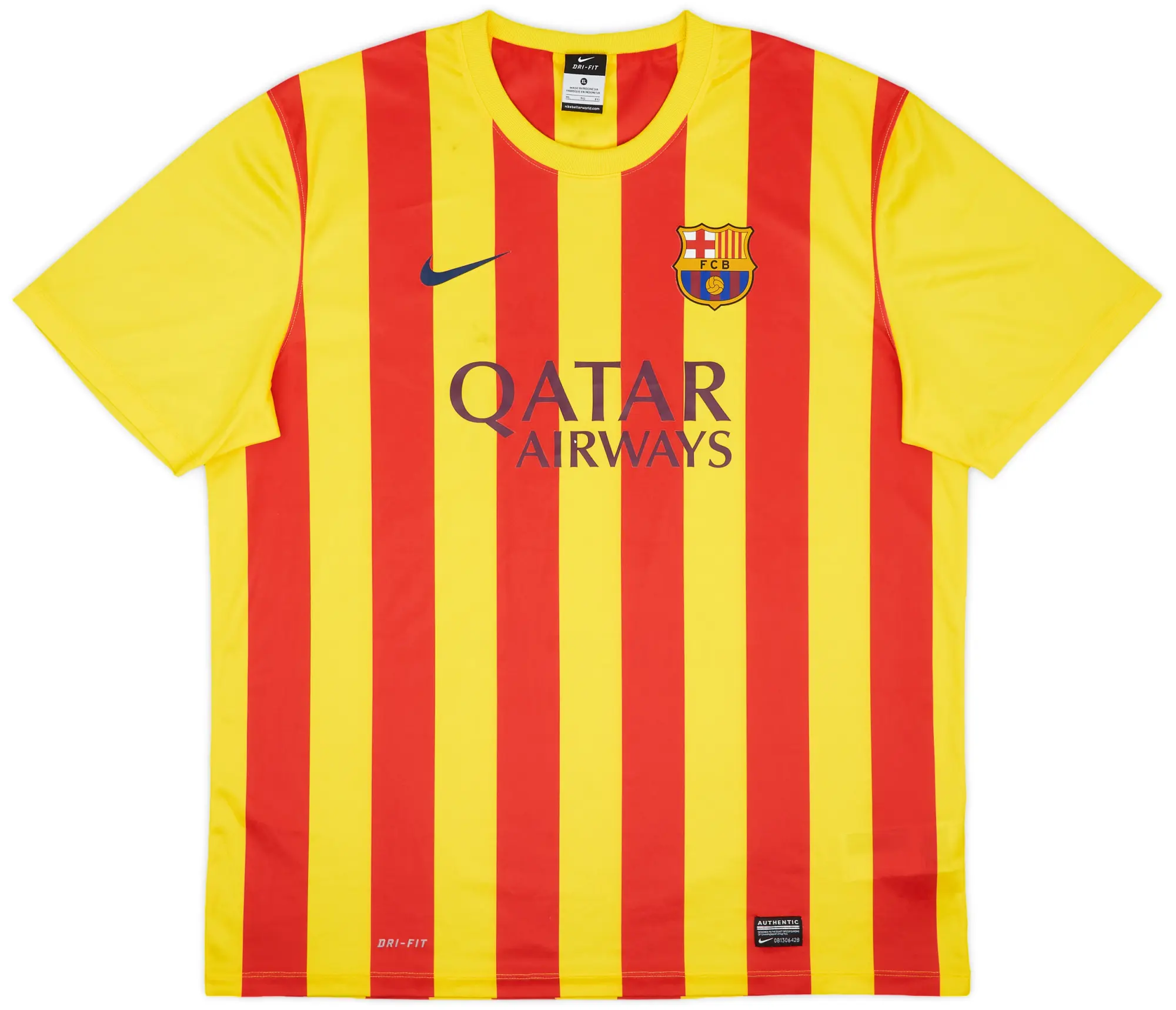 Nike 2013-15 Barcelona Basic Away Shirt - 5/10 - (XL)