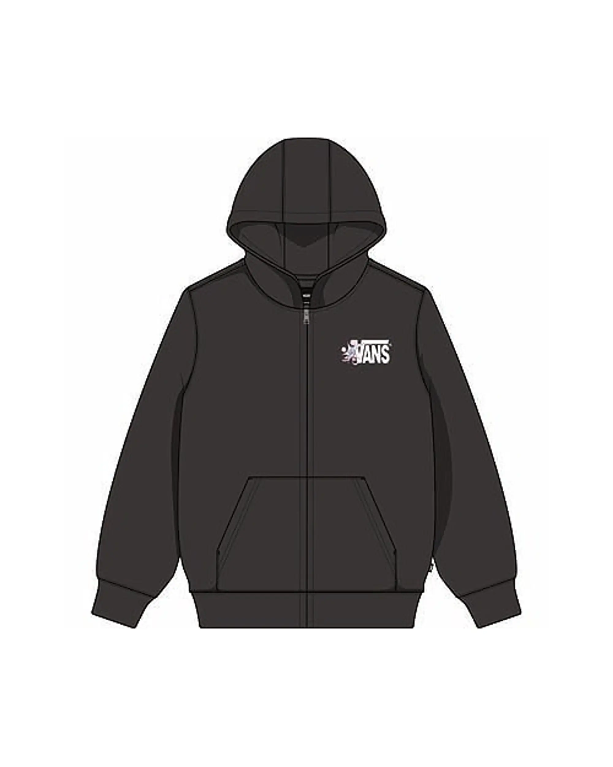 Vans - Kids Vsuper Pullover Hoodie (8-14 Years), Black