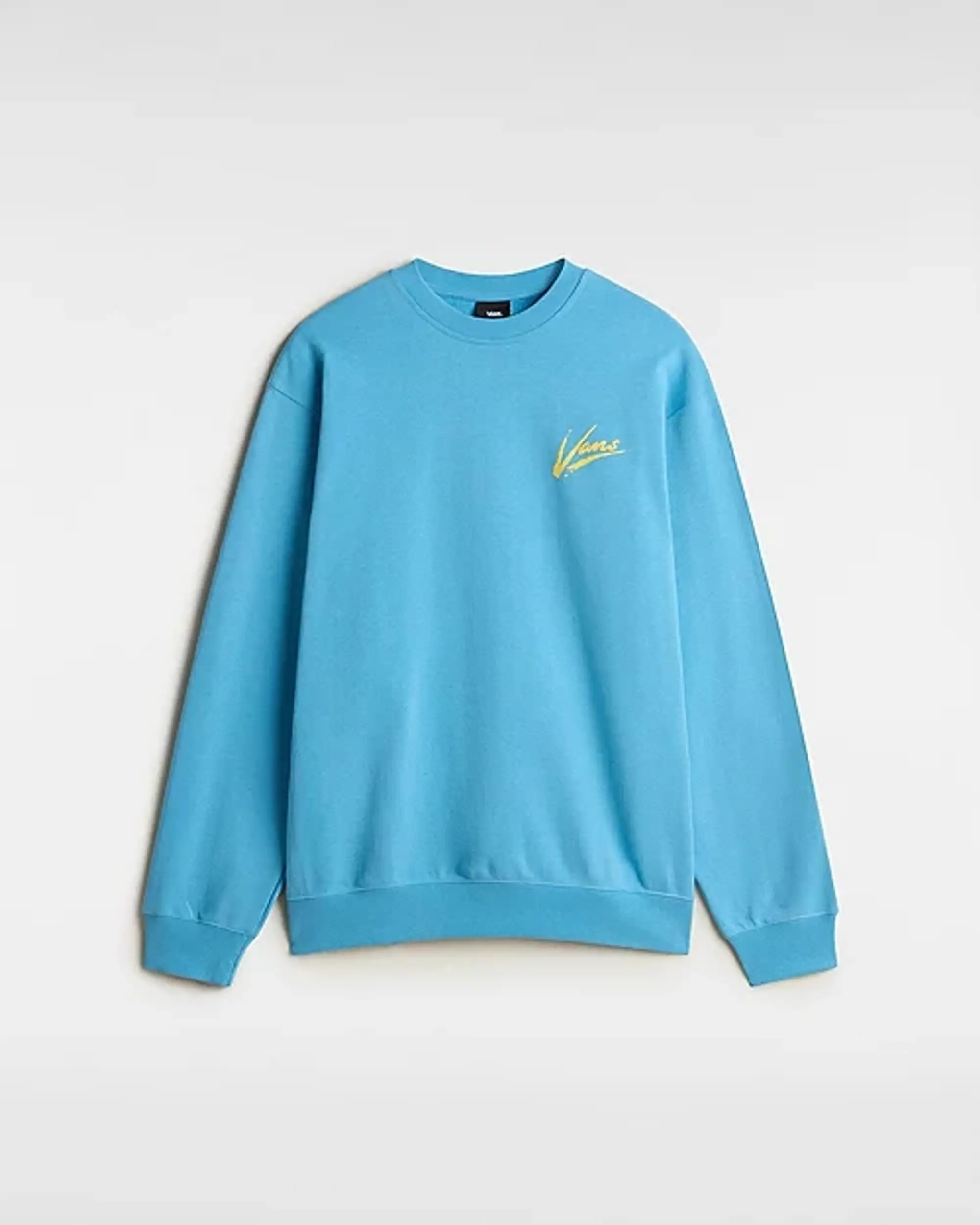 Vans - Brush Script Ii Crew Sweatshirt, Man, Blue