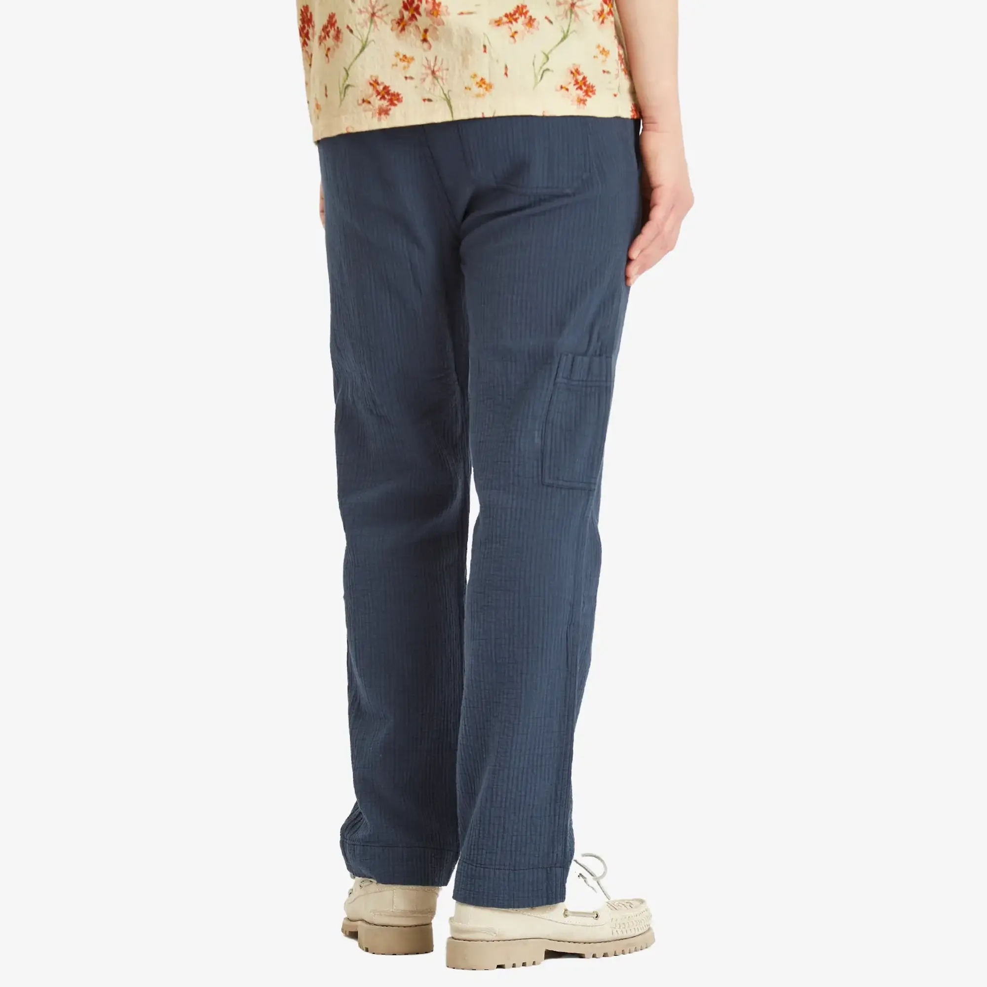 Kestin Men's Aberlour Textured Trousers Washed Navy