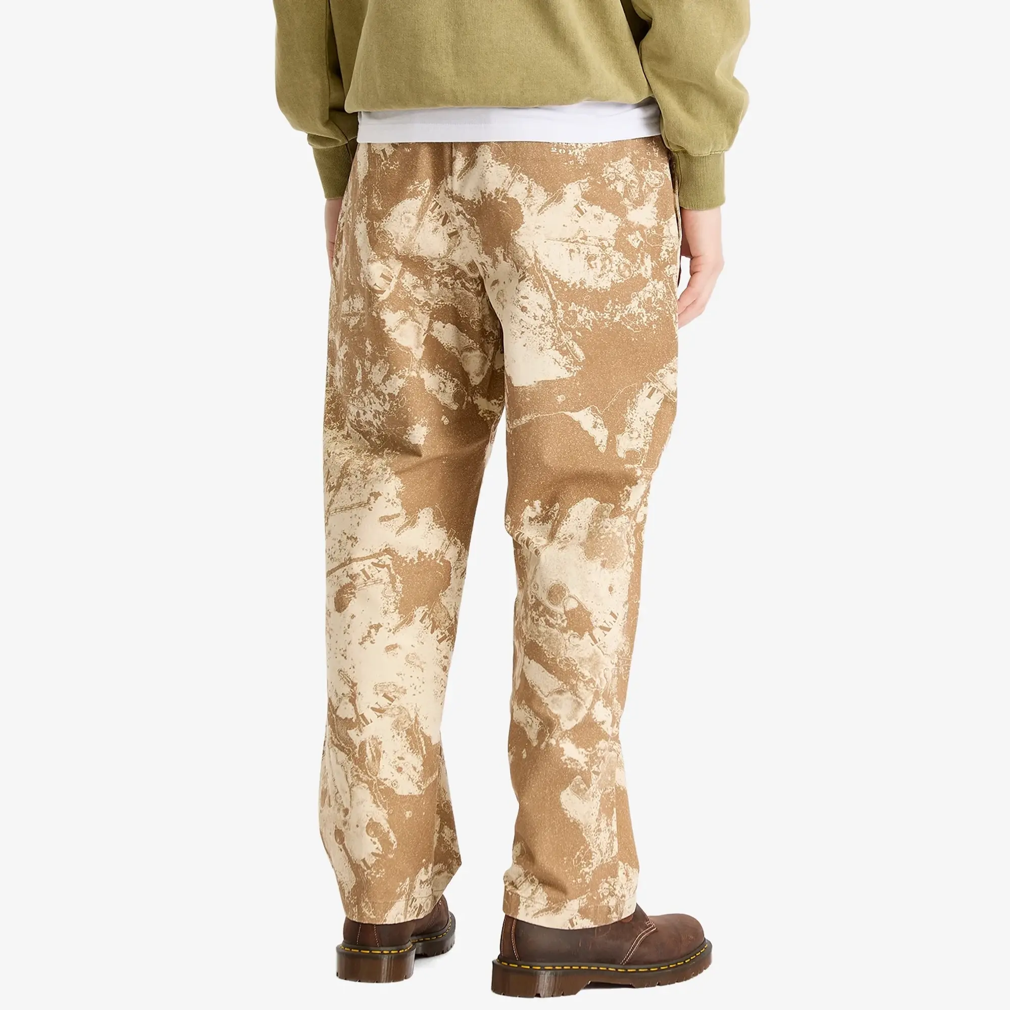 thisisneverthat Men's Splashed Chino Pant Brown