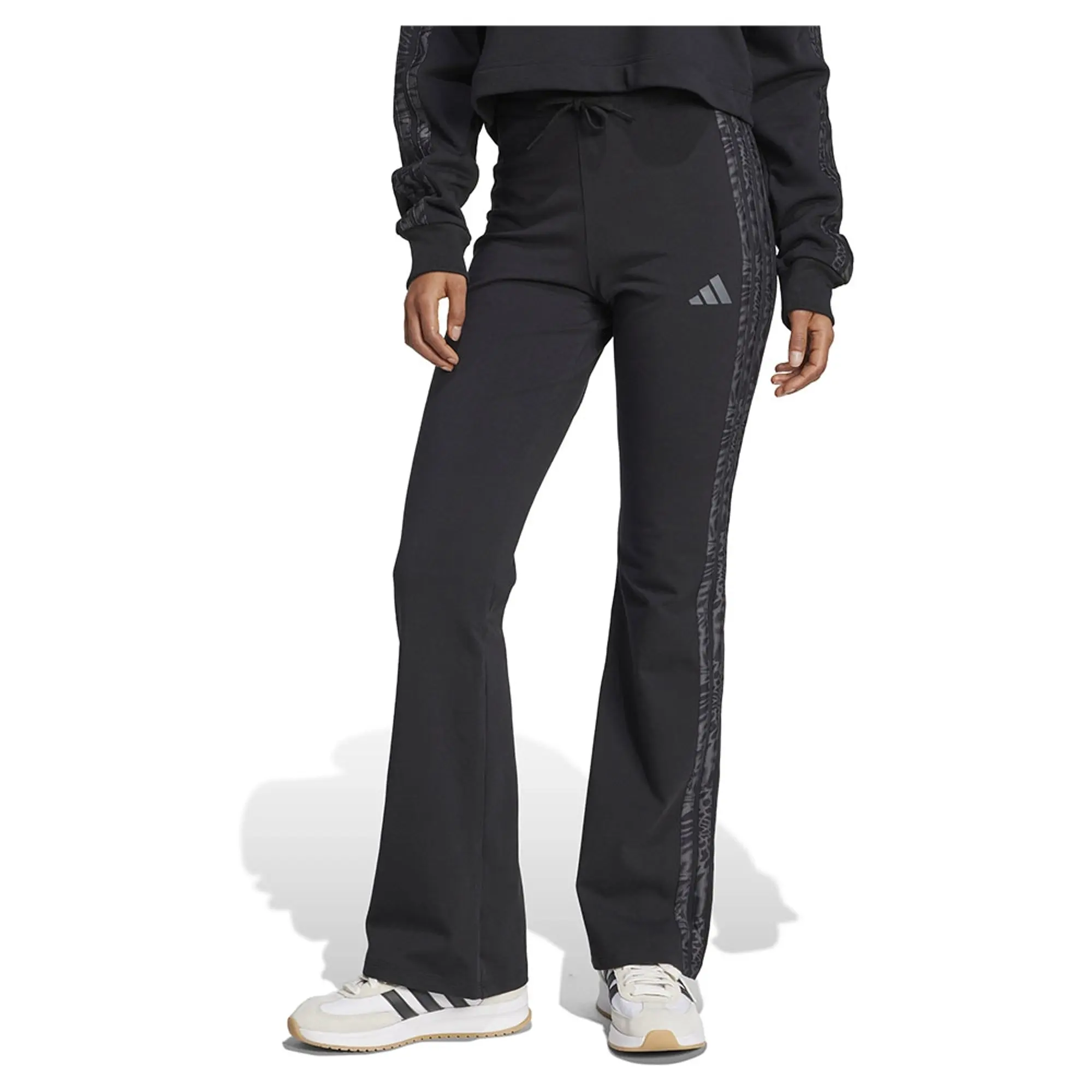 Adidas Essentials 3 Stripes Print Cotton Leggings
