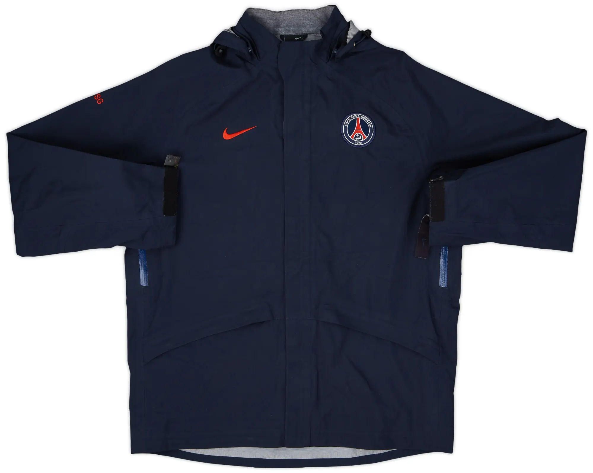 2006-07 Paris Saint-Germain Nike Hooded Rain Jacket - 9/10 - (M)