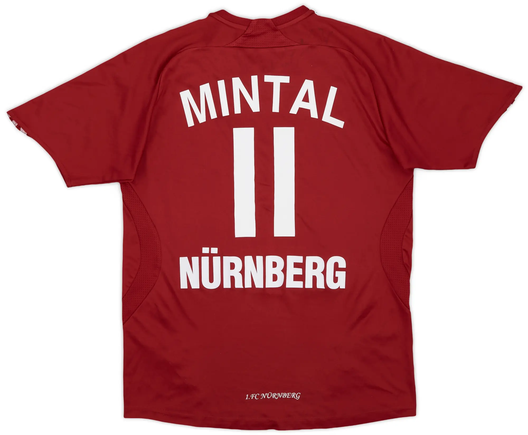 adidas 2007-08 Nurnberg Signed Home Shirt Mintal #11 - 6/10 - (L.Boys)