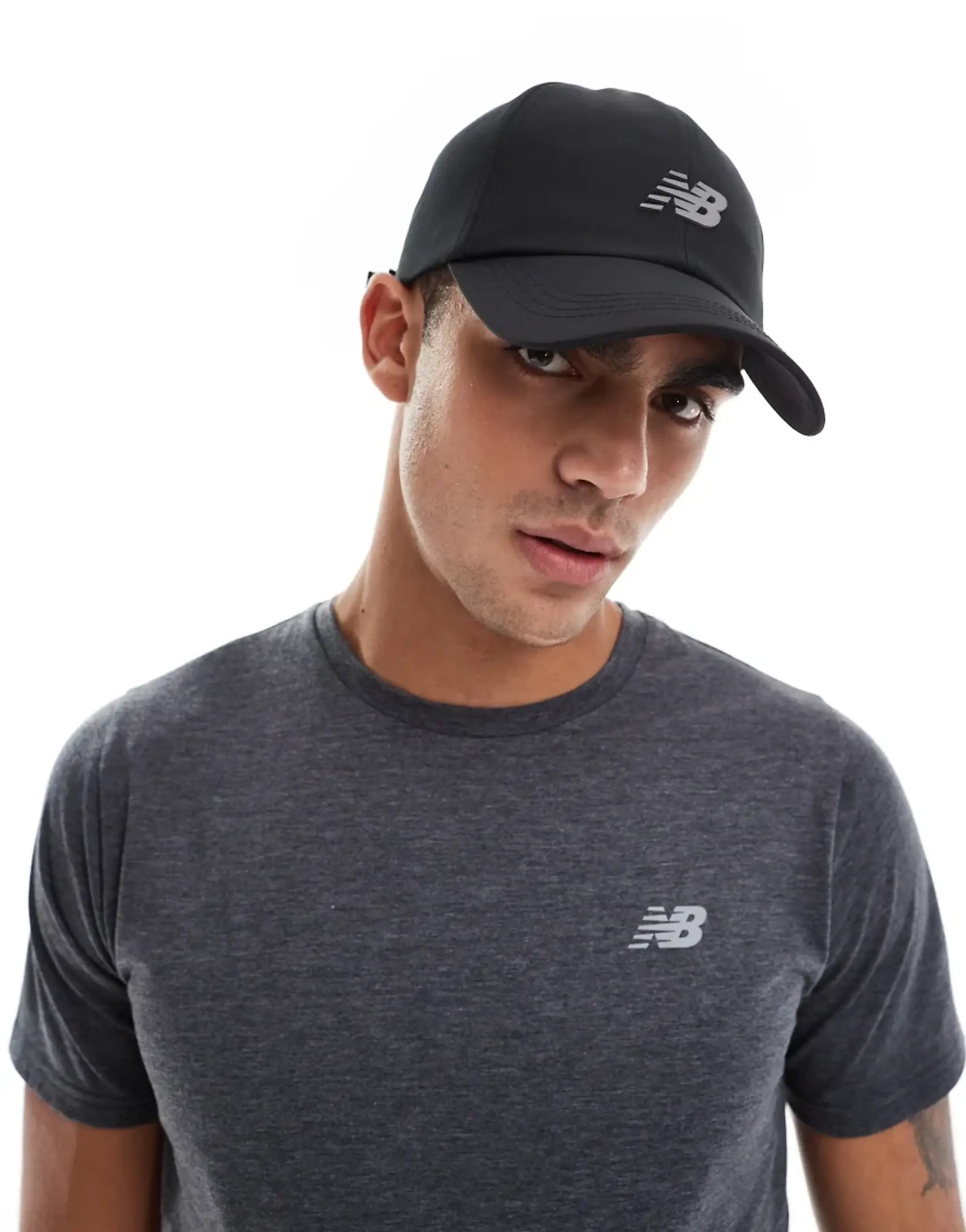 New Balance 6 Panel Performance Cap In Grey
