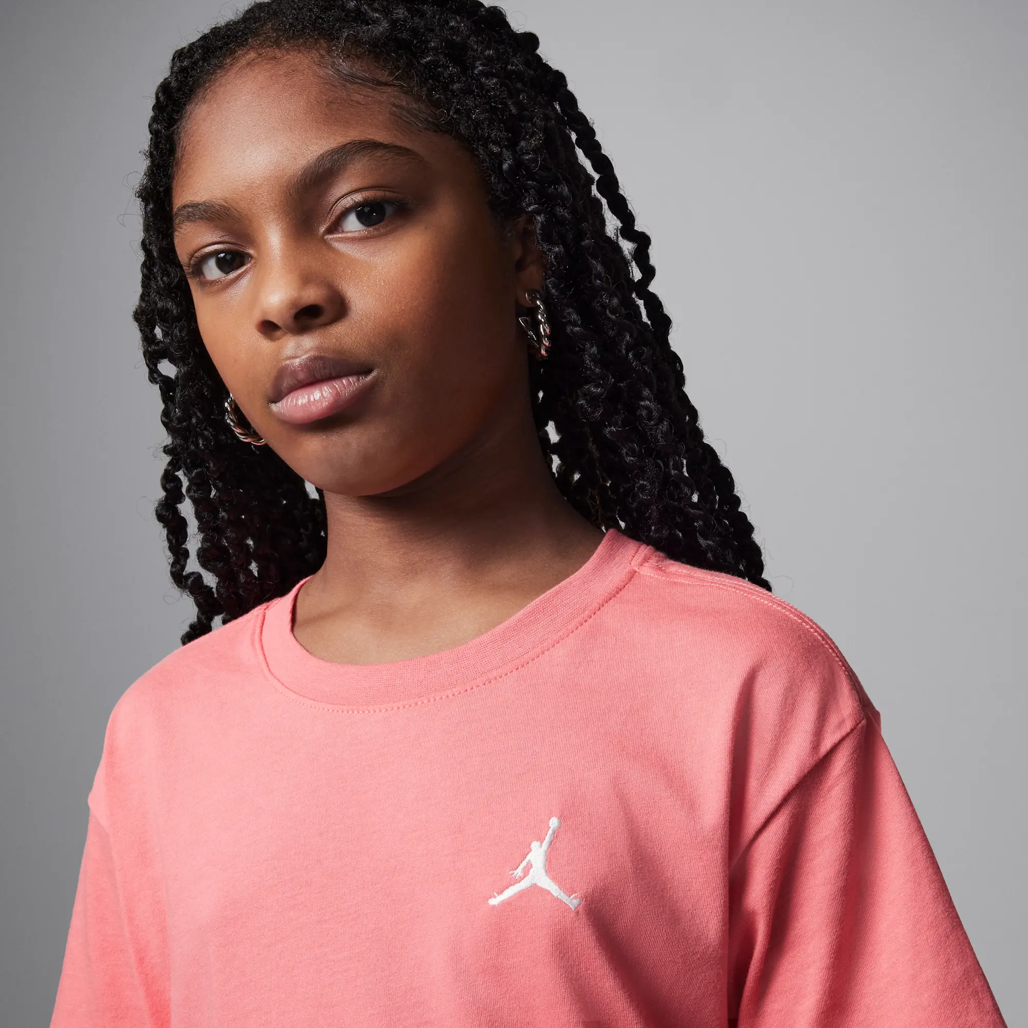 Nike Jordan Brooklyn Essentials Older Kids' T-Shirt - Pink - Cotton