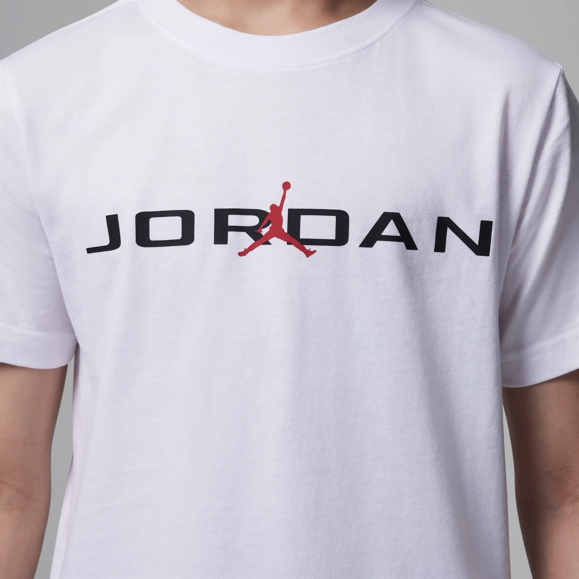 Nike Jordan Older Kids' Air Stretch T-Shirt - White - Cotton
