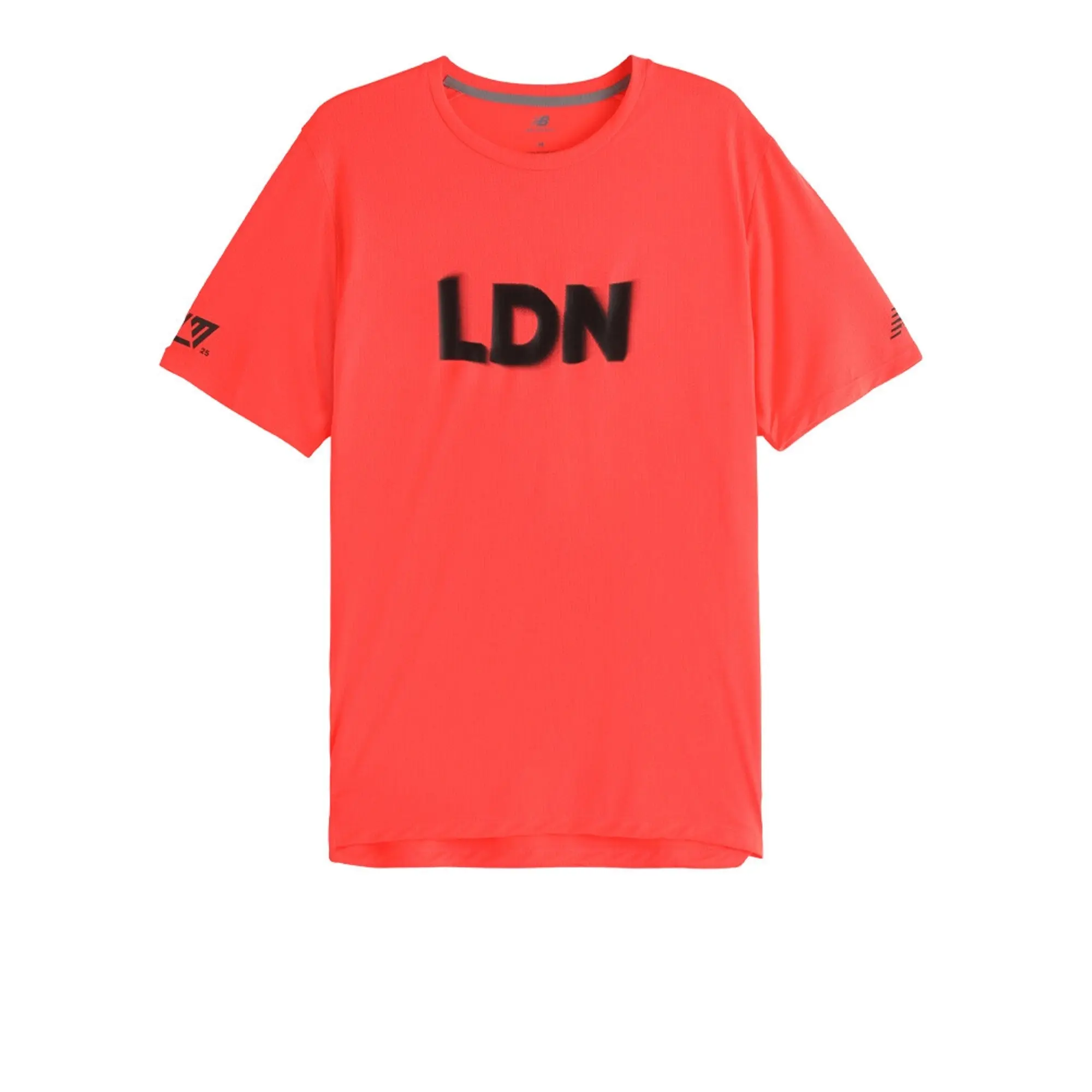 New Balance Men's London Edition Athletics T-Shirt in Red Poly Knit